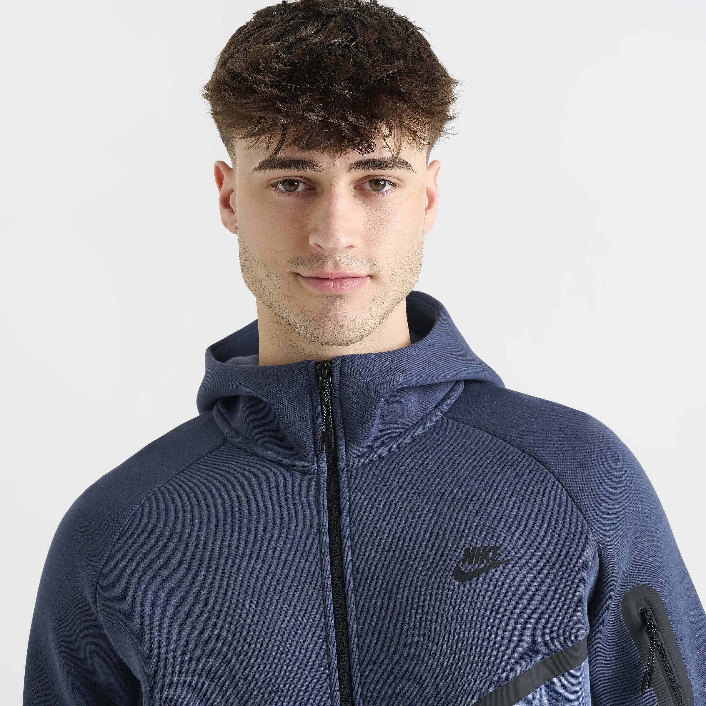 Nike Sportswear Tech Fleece Full-Zip Windrunner Hoodie Thunder Blue / Diffused Blue - Black sold by JD Sports product image thumbnail 4