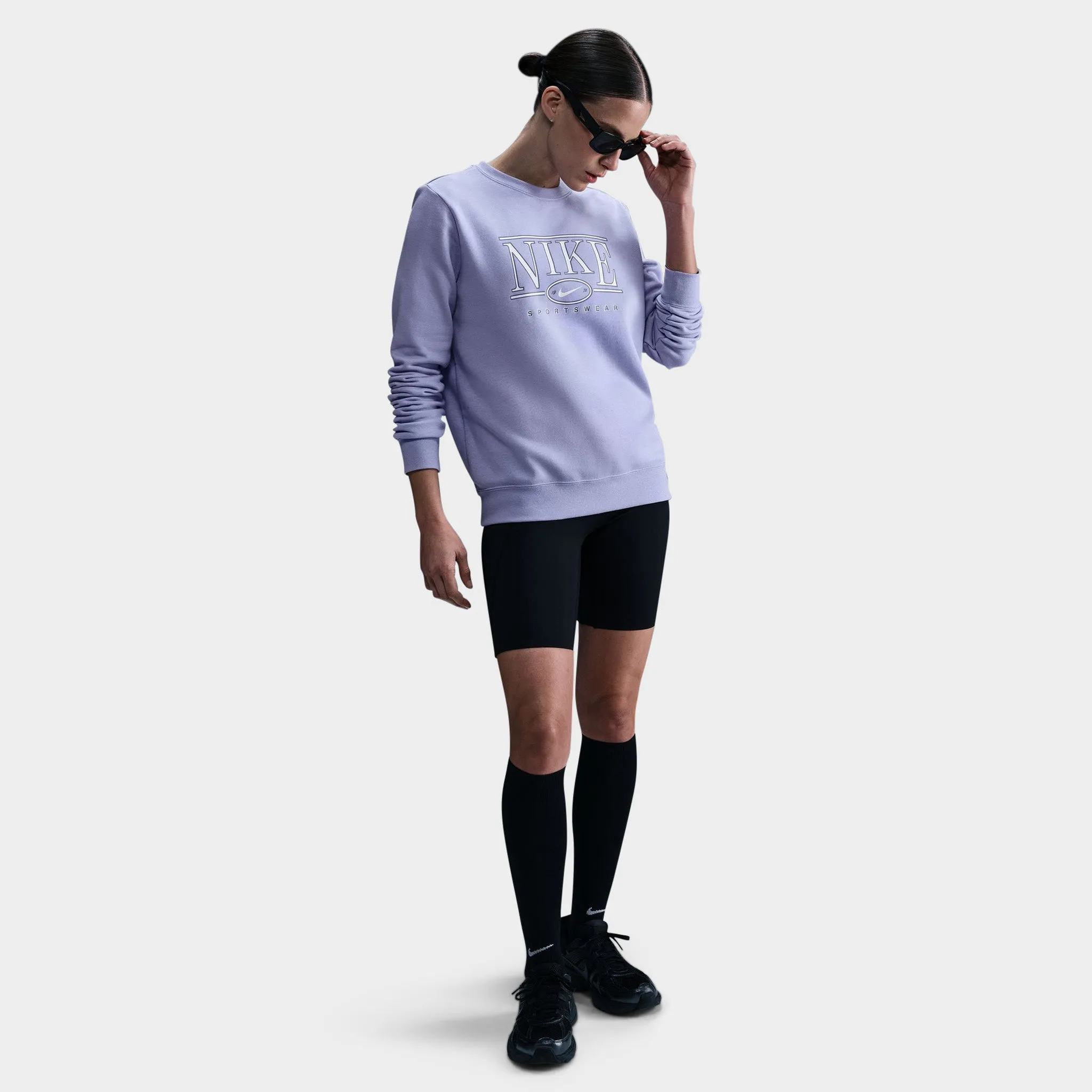 Nike Sportswear Women's Logo Crewneck / Lilac Ice sold by JD Sports product image thumbnail 5