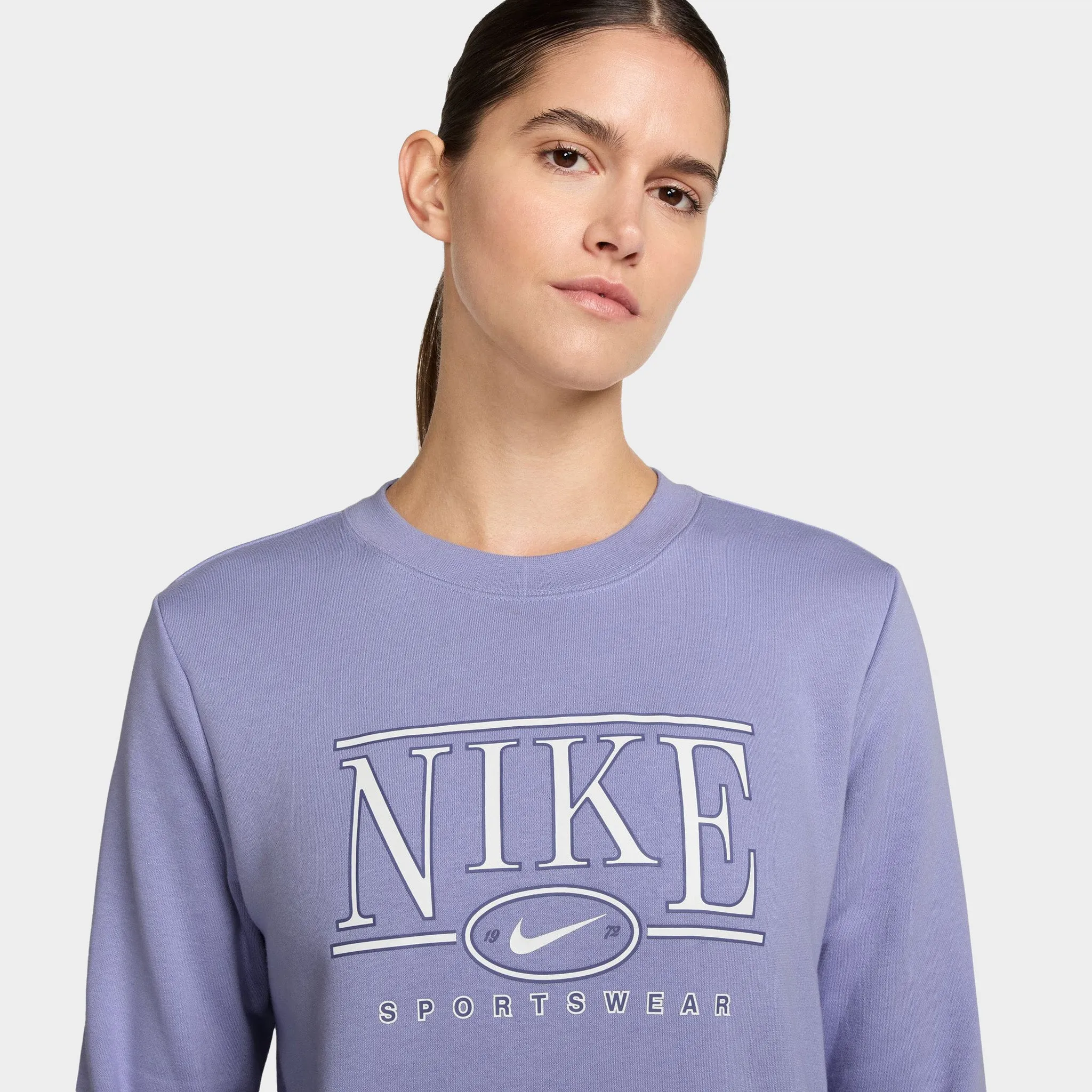 Nike Sportswear Women's Logo Crewneck / Lilac Ice sold by JD Sports product image thumbnail 3