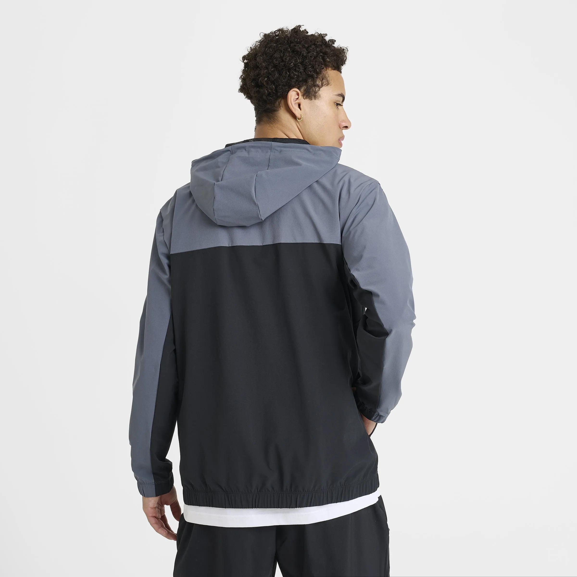 New Balance Woven Hooded Jacket Black / Slate Grey sold by JD Sports product image thumbnail 2