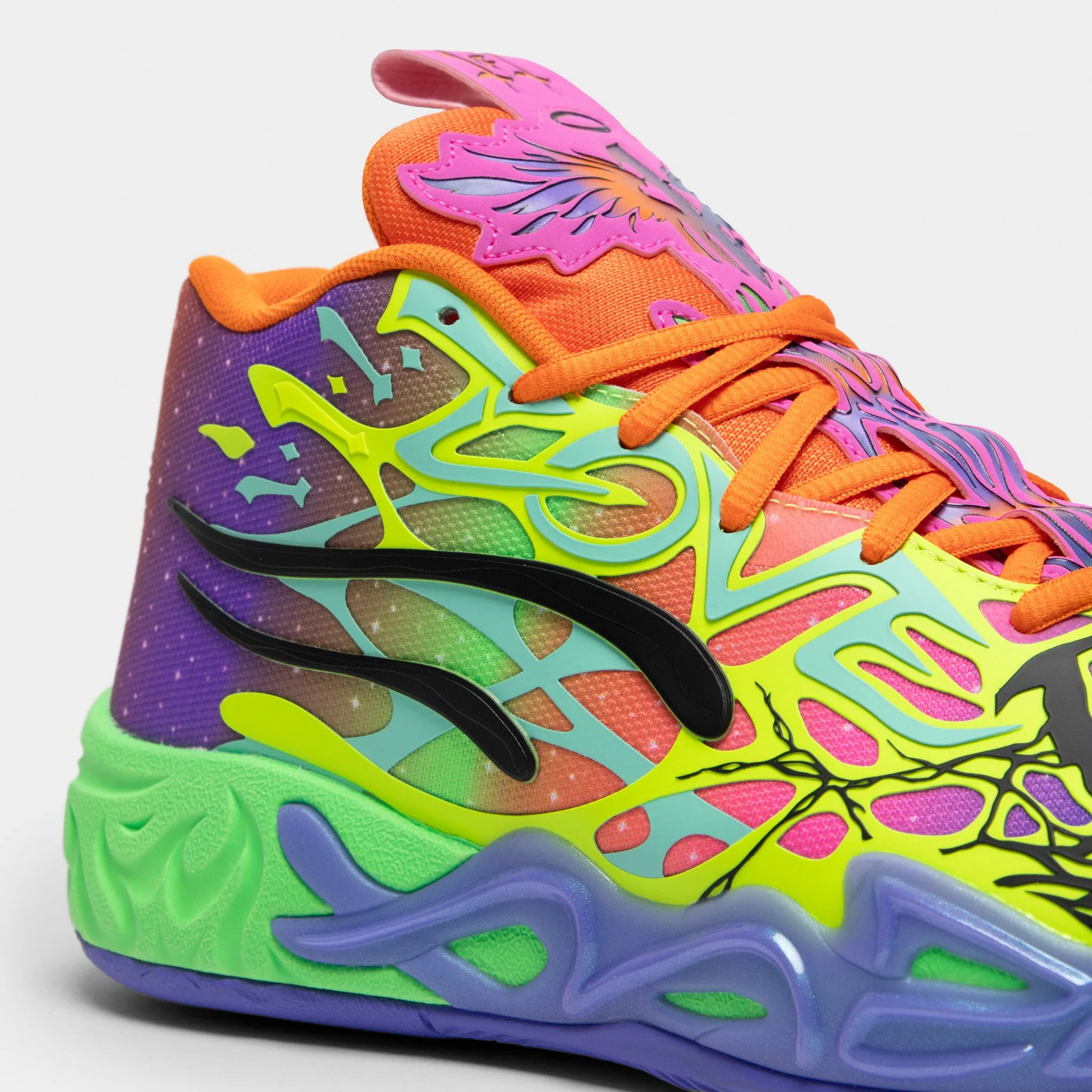 PUMA x LaMelo Ball MB.04 Be You Black / Electric Peppermint - Flouro Green sold by JD Sports product image thumbnail 3