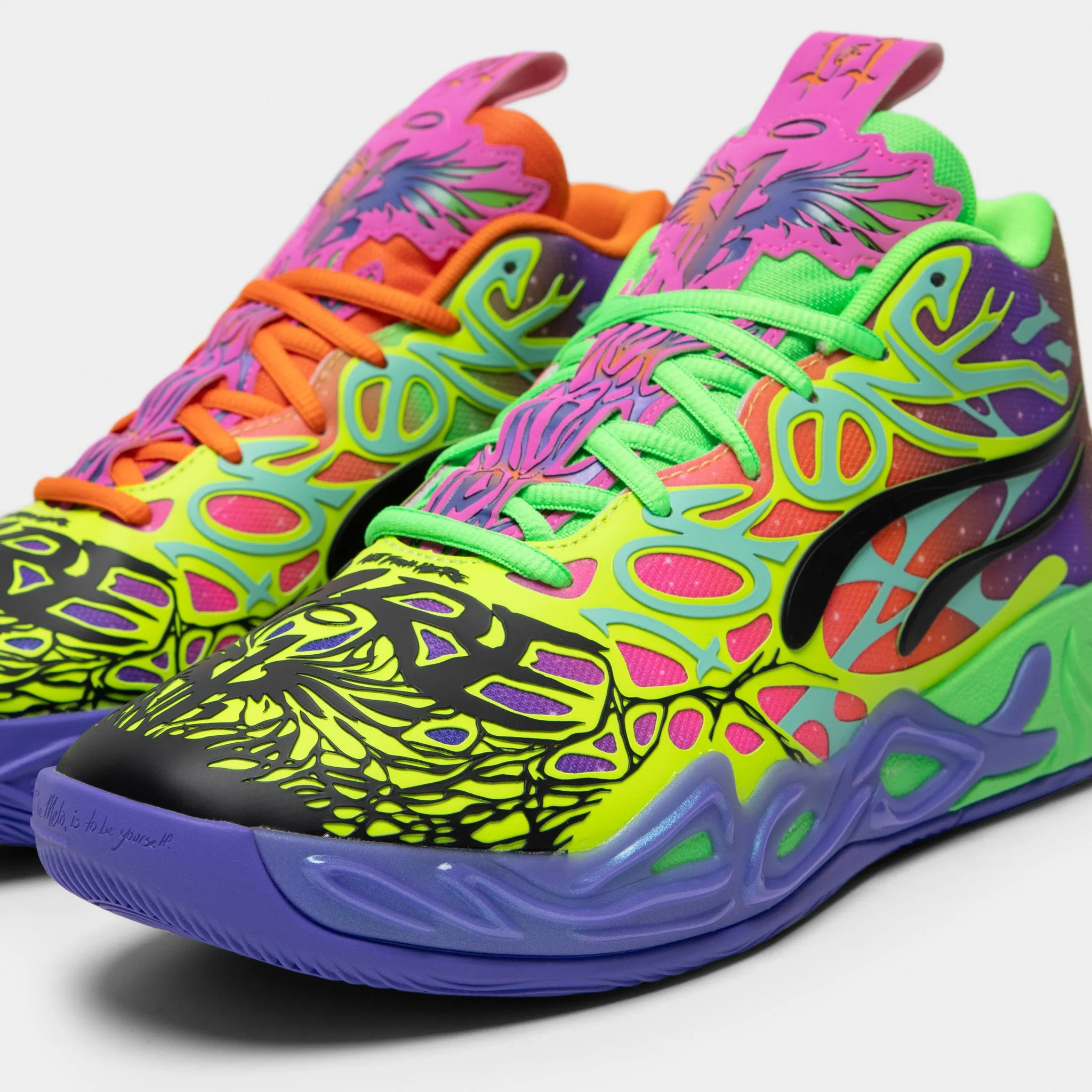 PUMA x LaMelo Ball MB.04 Be You Black / Electric Peppermint - Flouro Green sold by JD Sports product image thumbnail 5