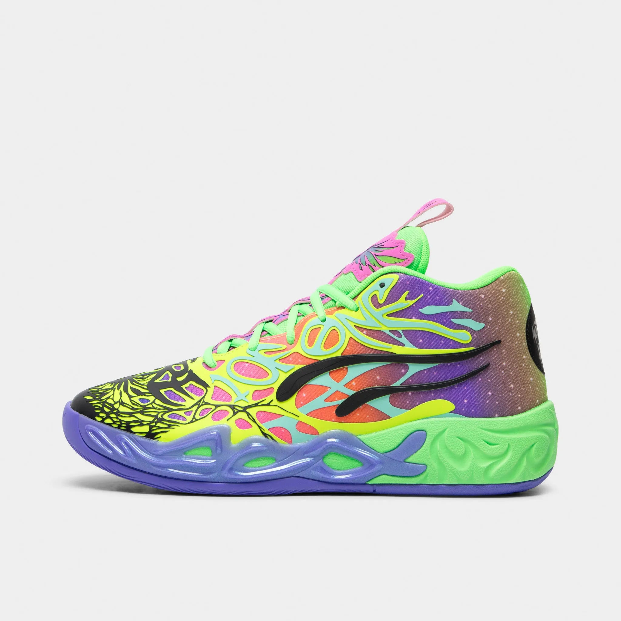 PUMA x LaMelo Ball MB.04 Be You Black / Electric Peppermint - Flouro Green sold by JD Sports