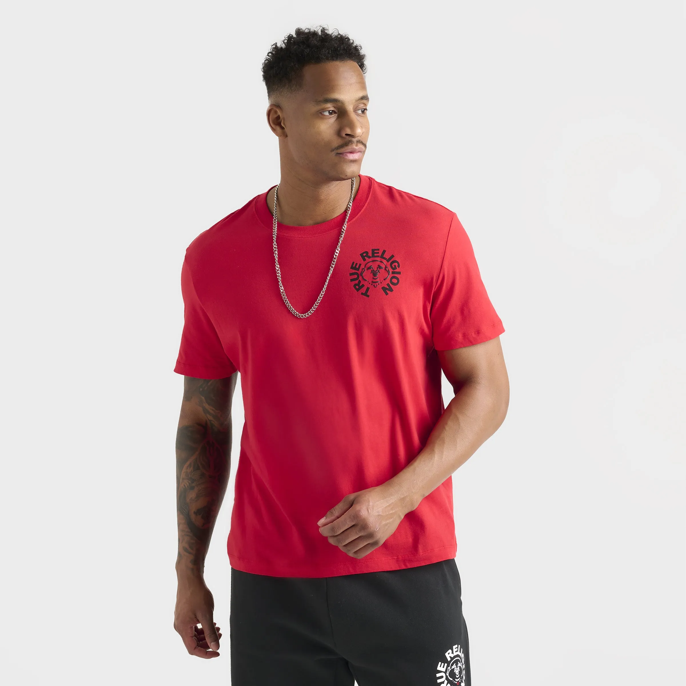 True Religion Buddha Face Tee / Flame Scarlet sold by JD Sports product image thumbnail 3
