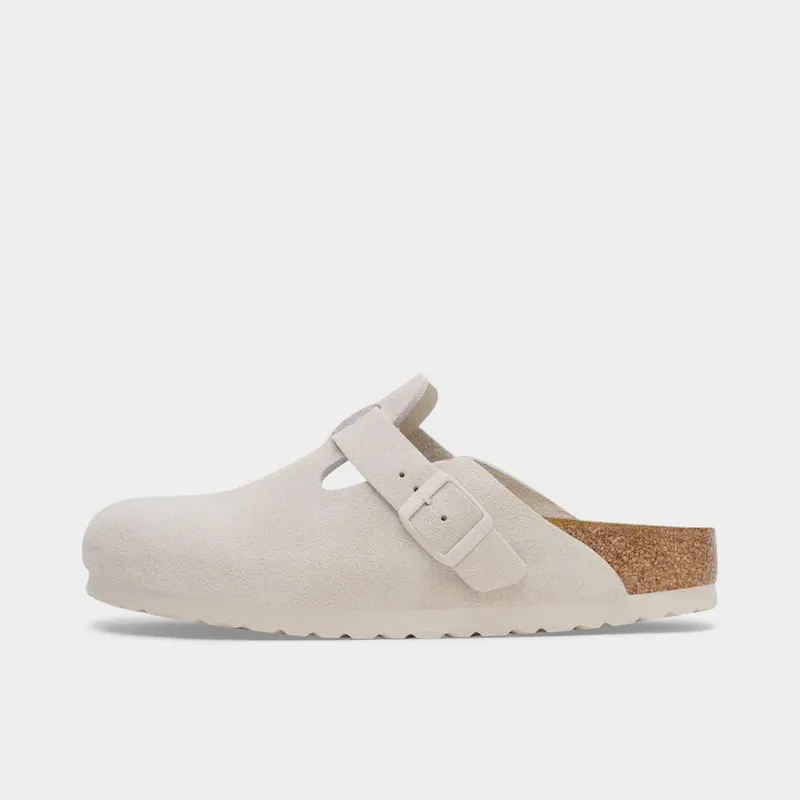 Birkenstock Women's Boston Suede / Antique White sold by JD Sports