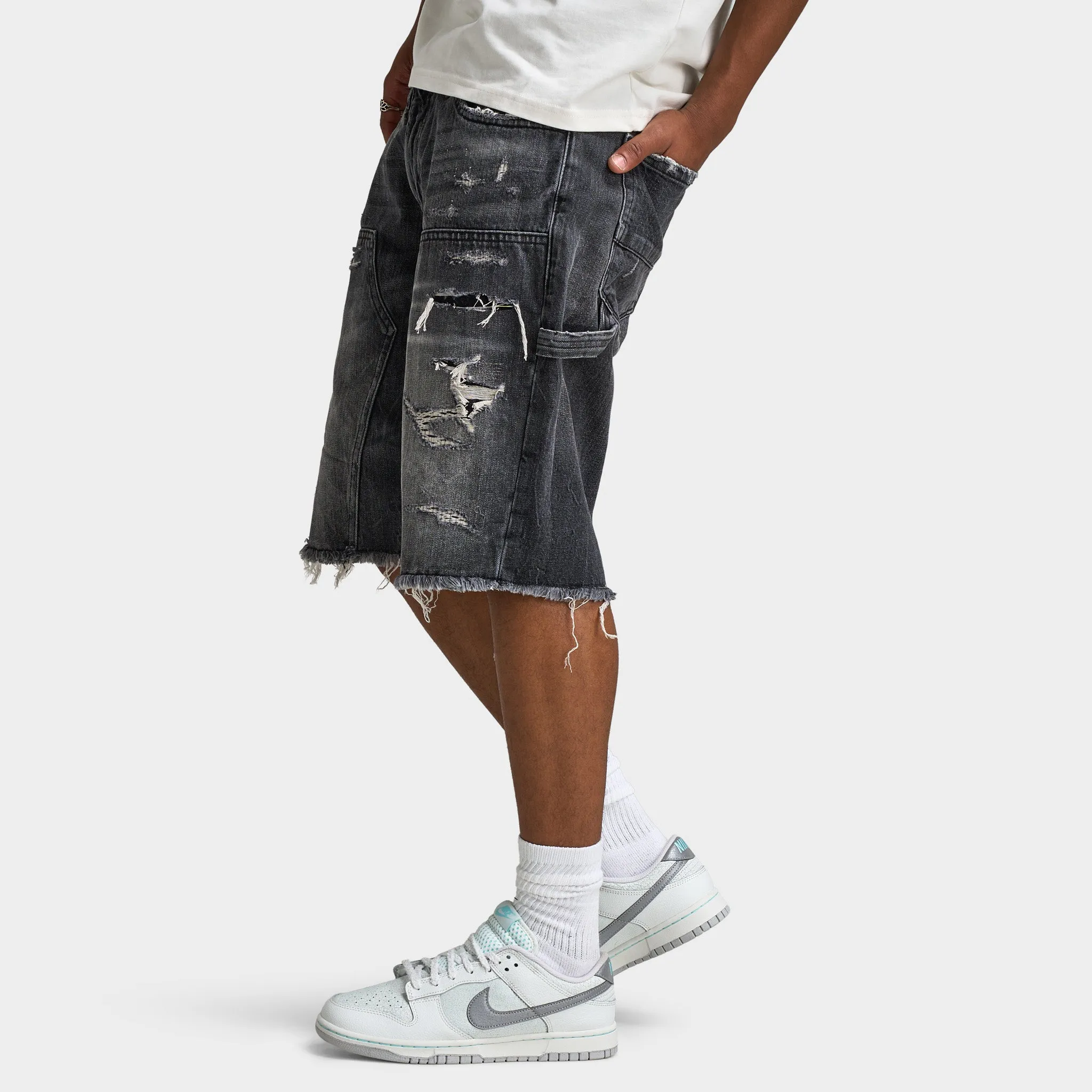 Jordan Craig Brian Reconstructed Denim Short / Industrial Black sold by JD Sports product image thumbnail 4