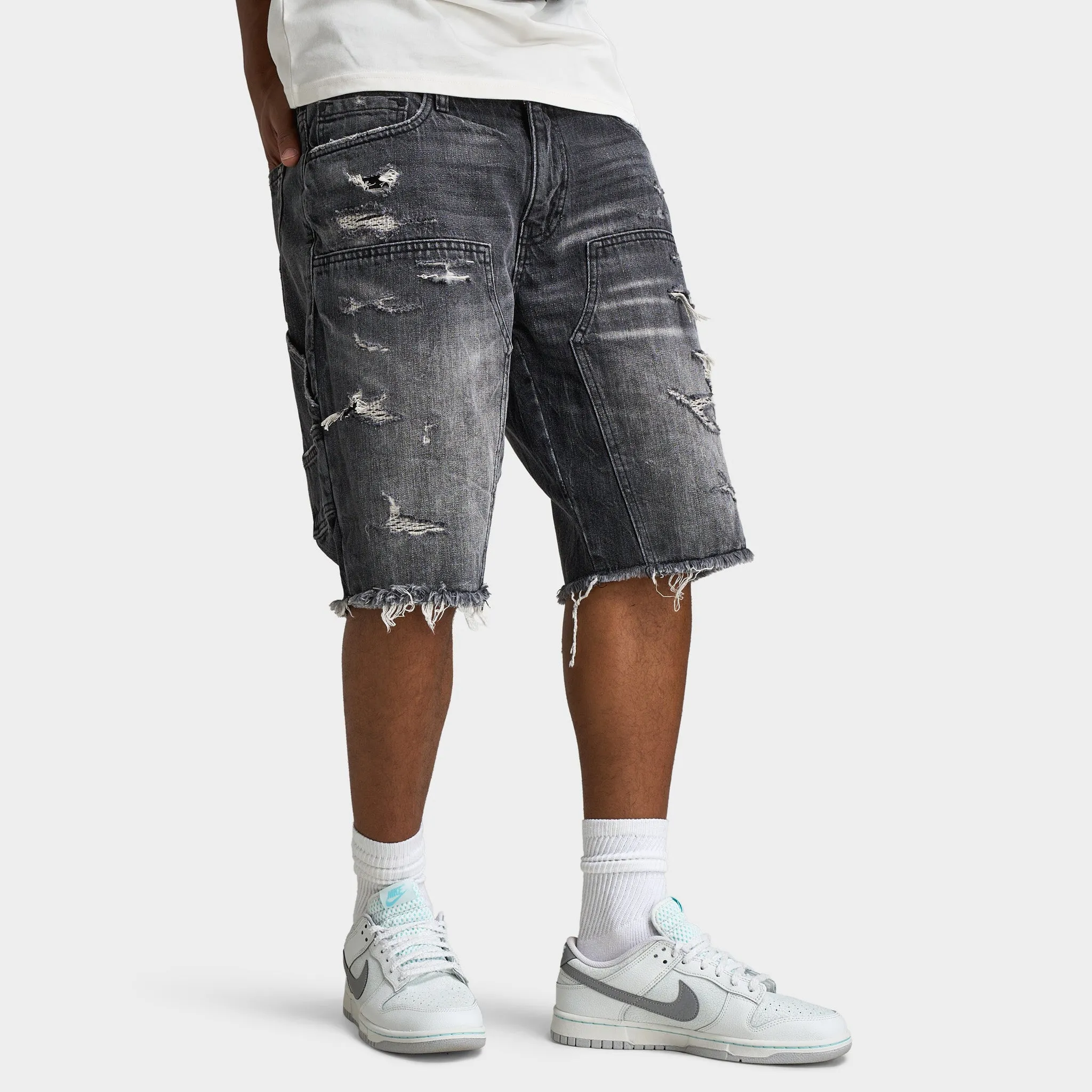 Jordan Craig Brian Reconstructed Denim Short / Industrial Black sold by JD Sports product image thumbnail 3