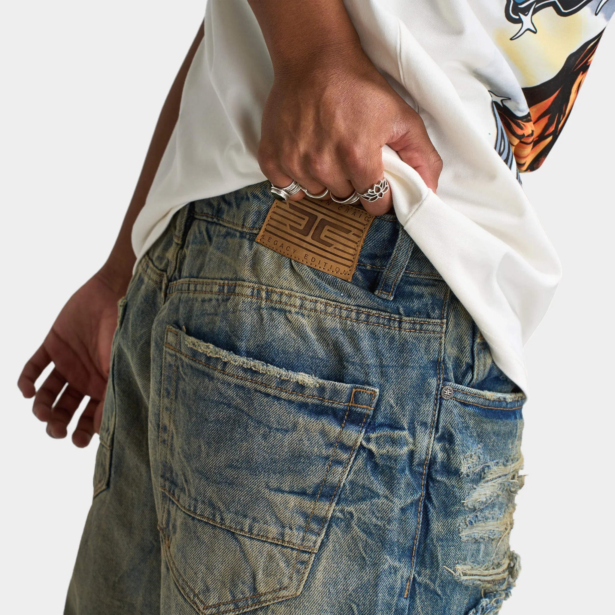 Jordan Craig Brian Reconstructed Denim / Lager sold by JD Sports product image thumbnail 5