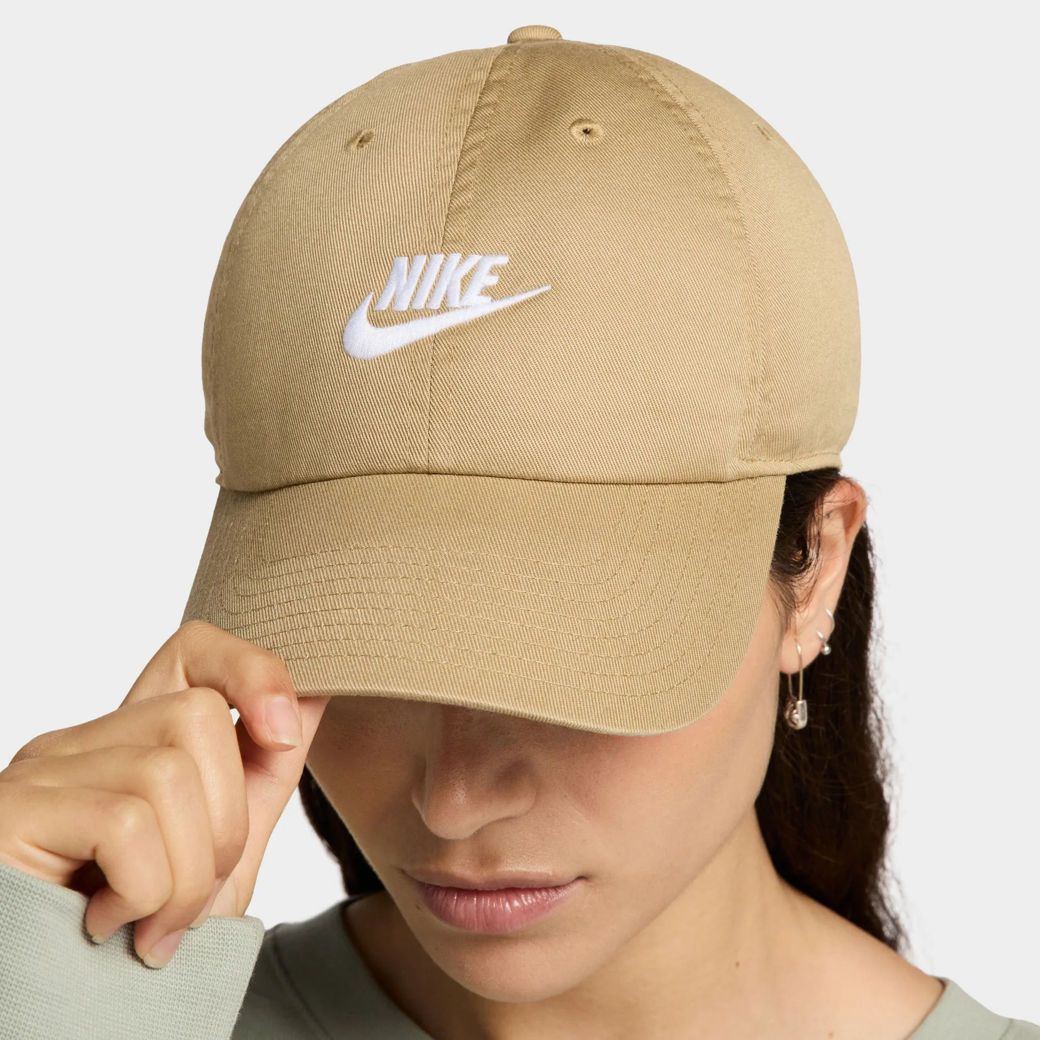 Nike Club Unstructured Futura Wash Cap Beige/ White sold by JD Sports product image thumbnail 5