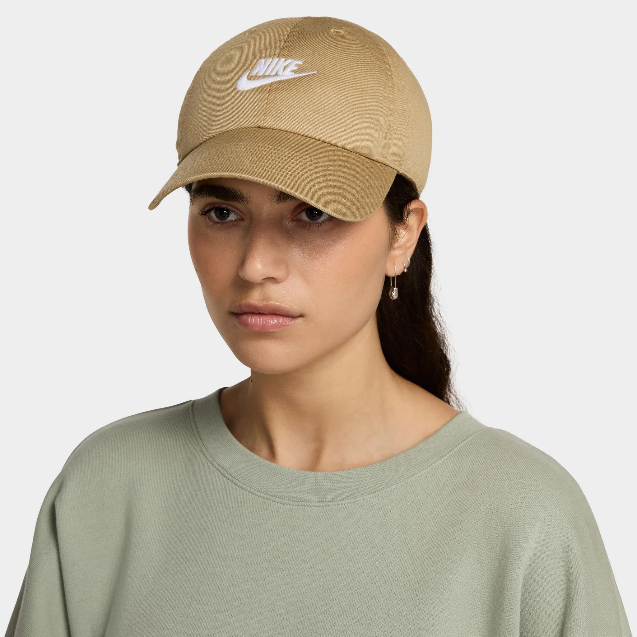 Nike Club Unstructured Futura Wash Cap Beige/ White sold by JD Sports