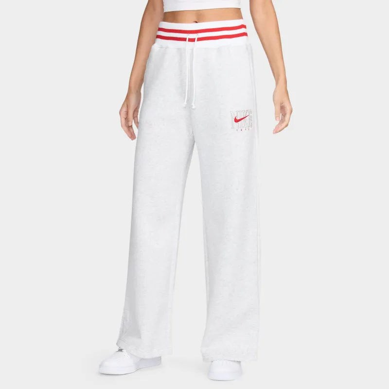 Nike Sportswear Women's High-Waisted Graphic Wide-Leg Pants / Birch Heather sold by JD Sports