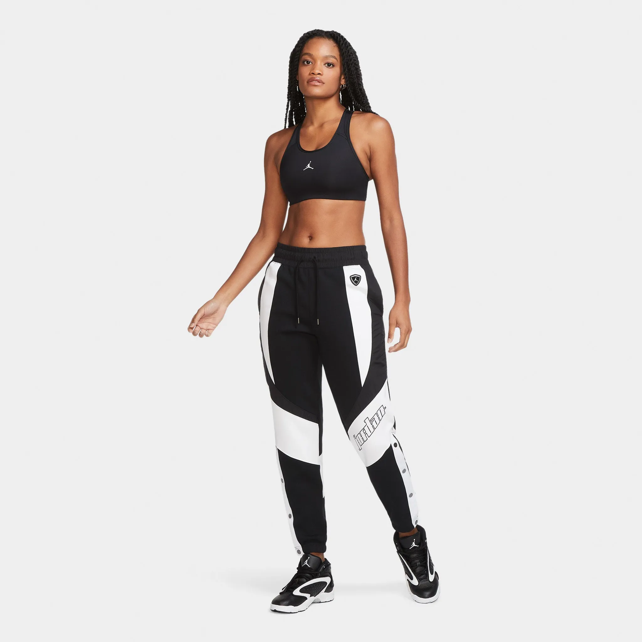 Jordan Women's Medium-Support 1-Piece Pad Sports Bra Black / White sold by JD Sports product image thumbnail 5
