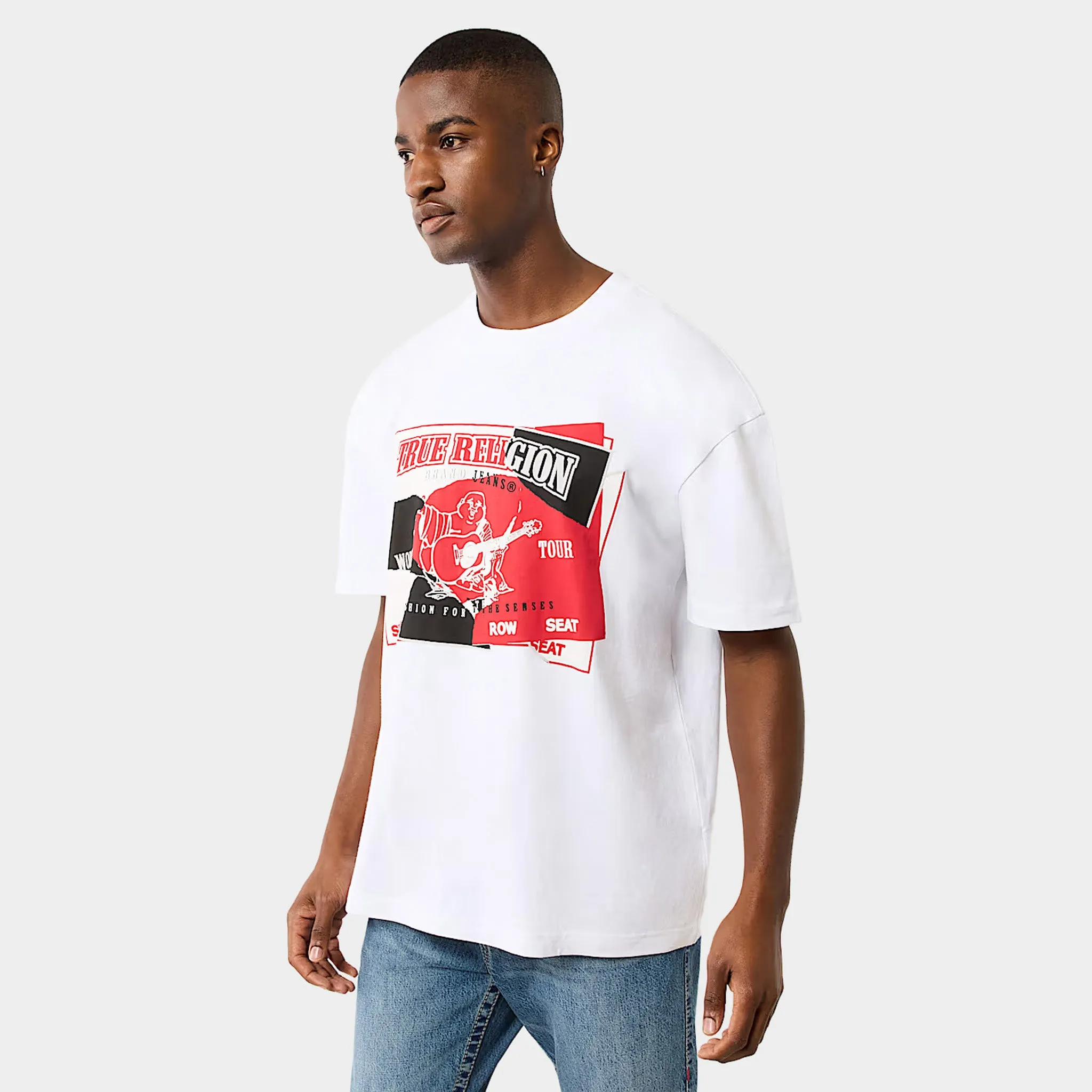 True Religion Torn SRS Tee / Optic White sold by JD Sports product image thumbnail 4