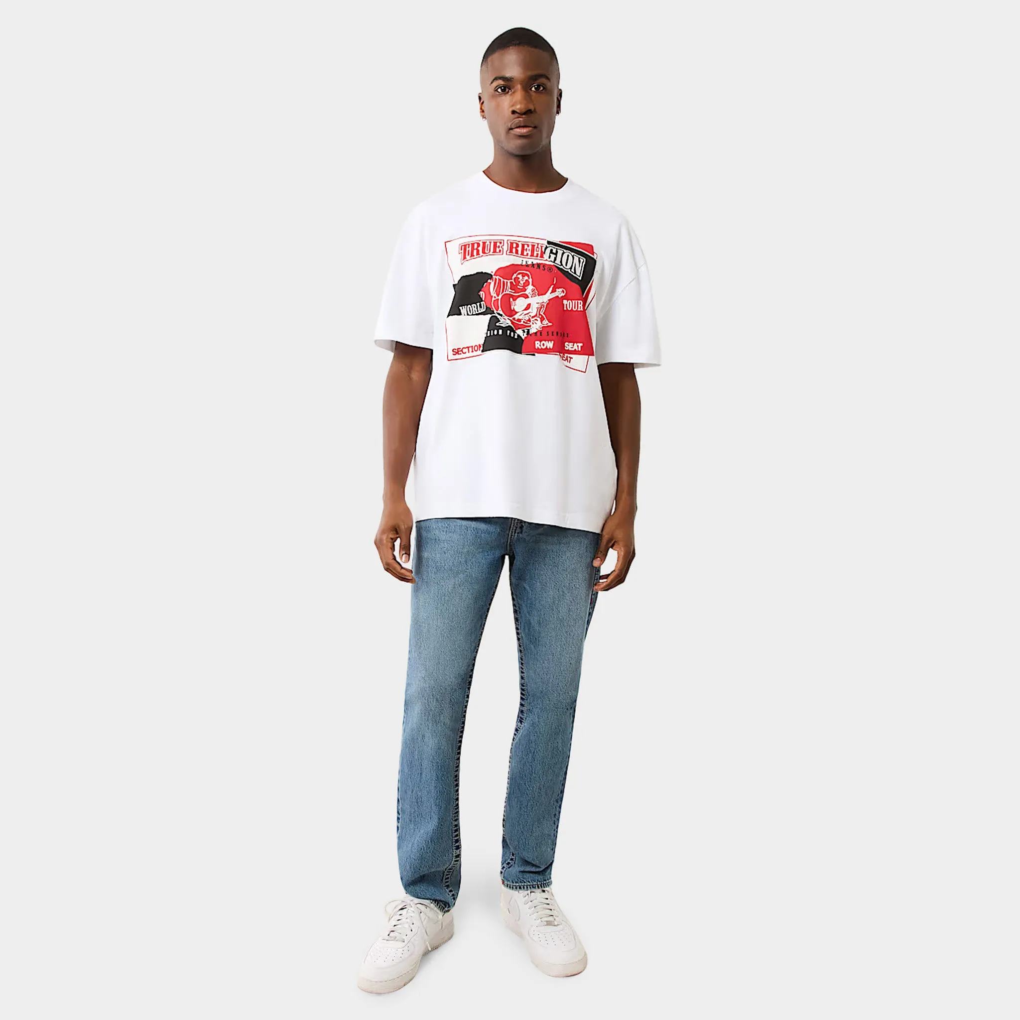 True Religion Torn SRS Tee / Optic White sold by JD Sports product image thumbnail 5