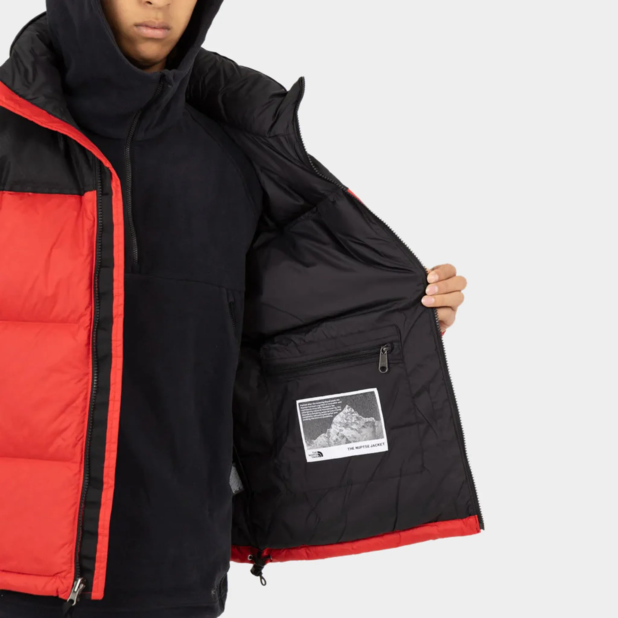 The North Face 1996 Retro Nuptse Jacket TNF Red / TNF Black sold by JD Sports product image thumbnail 4