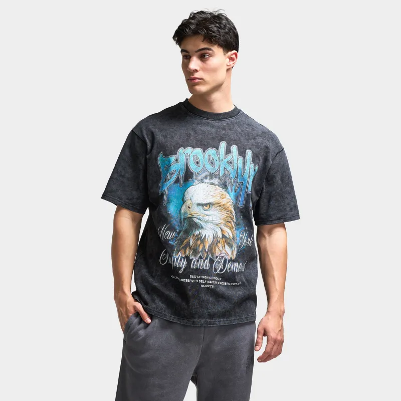 Supply & Demand Irvine Graphic T-Shirt / Washed Black sold by JD Sports