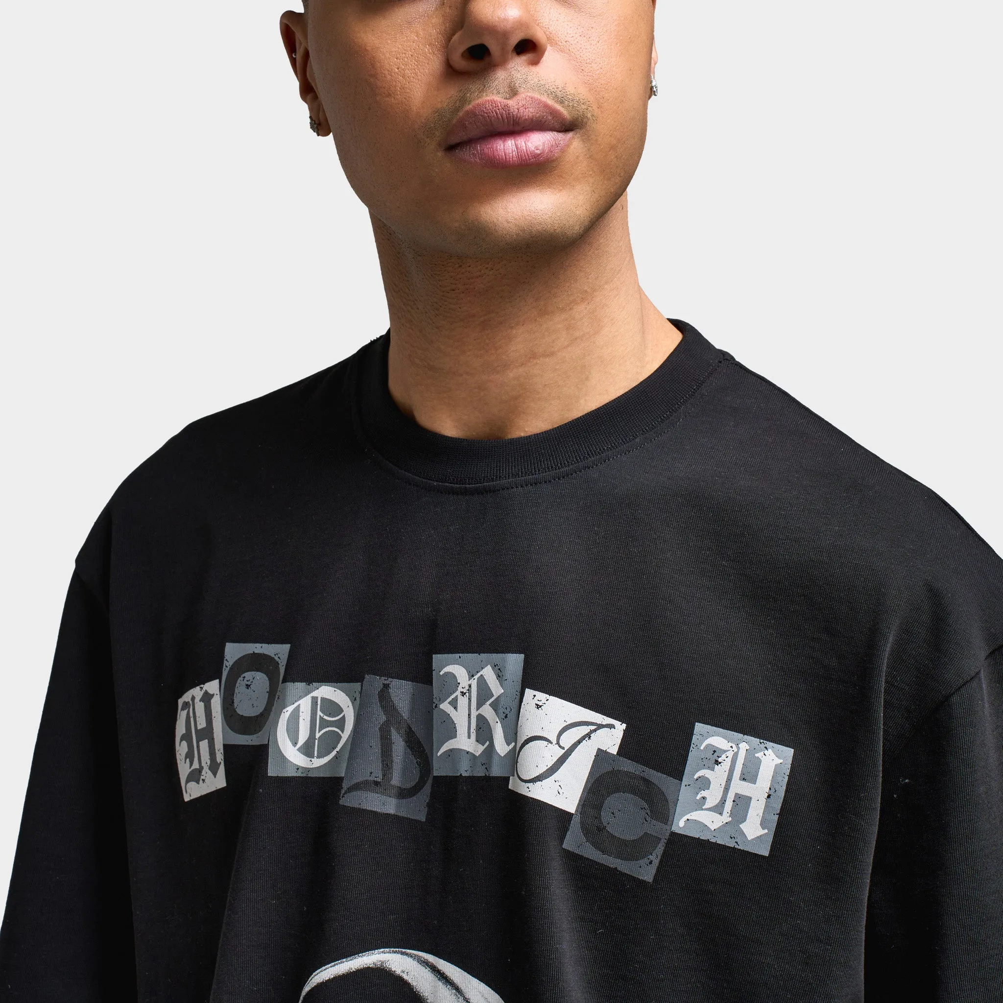 Hoodrich Halo Oversized Graphic T-Shirt Black / Grey sold by JD Sports product image thumbnail 3