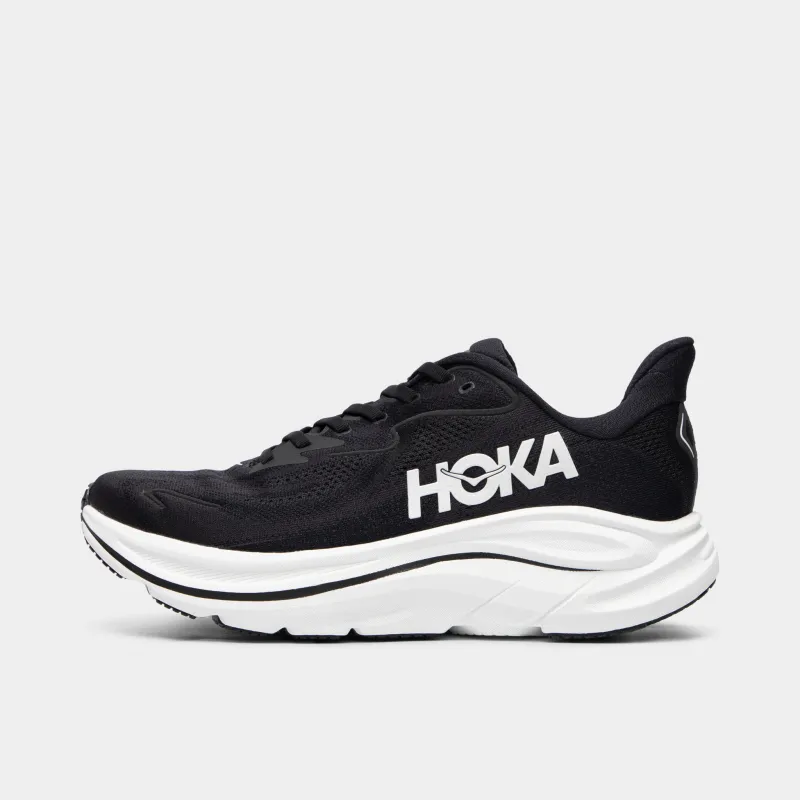 Hoka Clifton 10 Black / White sold by JD Sports
