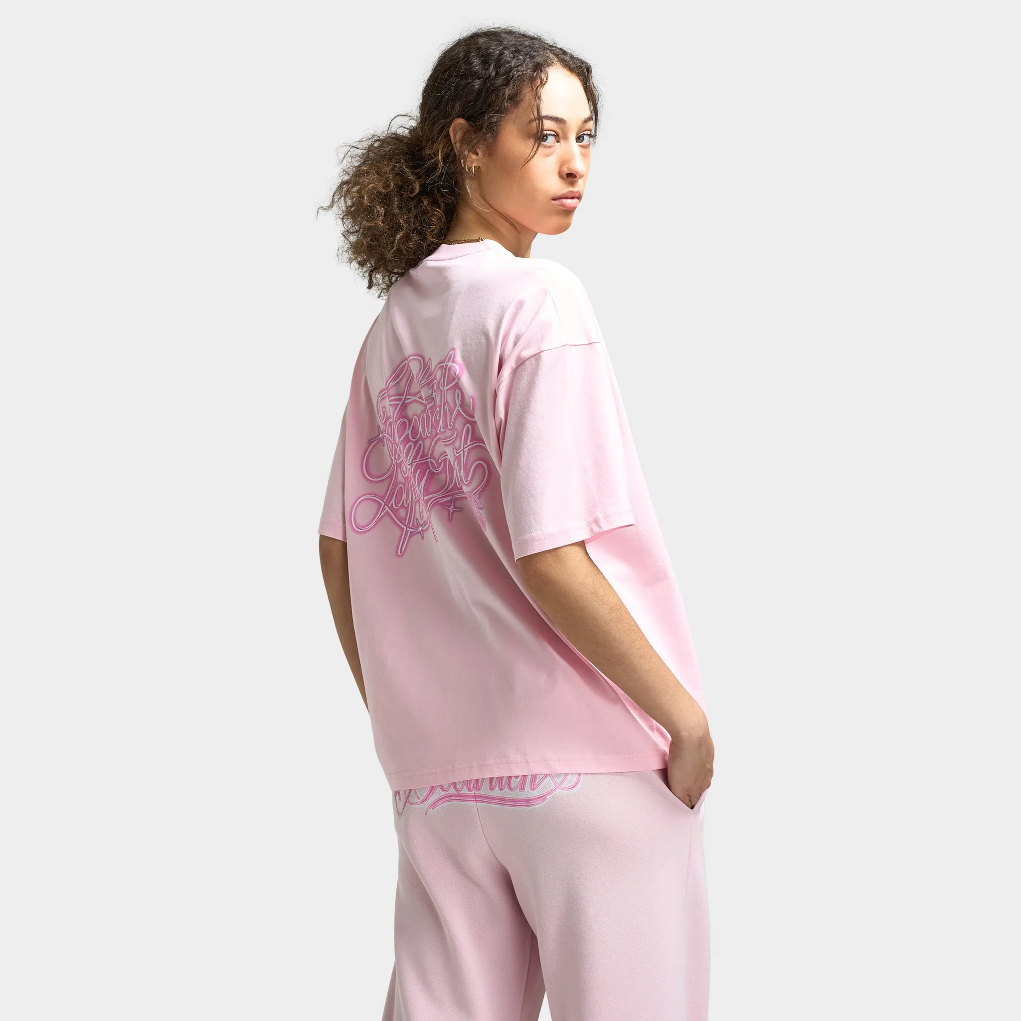 Hoodrich Women's Finesse Oversized Tee Festival Bloom / Pink sold by JD Sports product image thumbnail 4