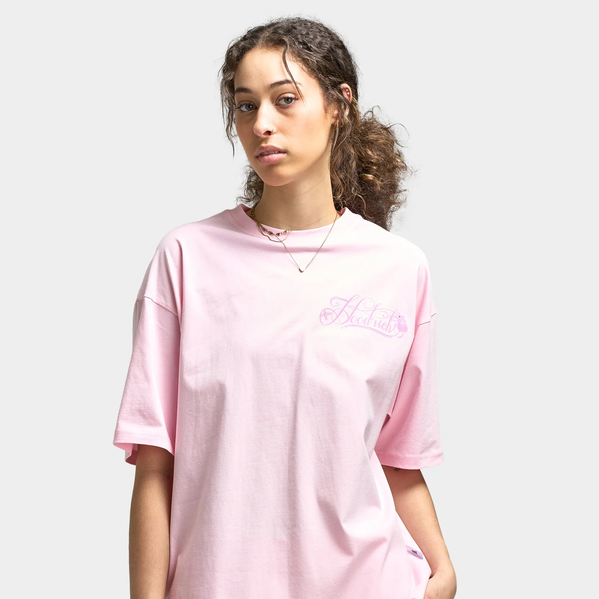 Hoodrich Women's Finesse Oversized Tee Festival Bloom / Pink sold by JD Sports