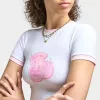 Hoodrich Women's Finesse Fitted Tee White / Festival Bloom sold by JD Sports