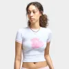 Hoodrich Women's Finesse Fitted Tee White / Festival Bloom sold by JD Sports