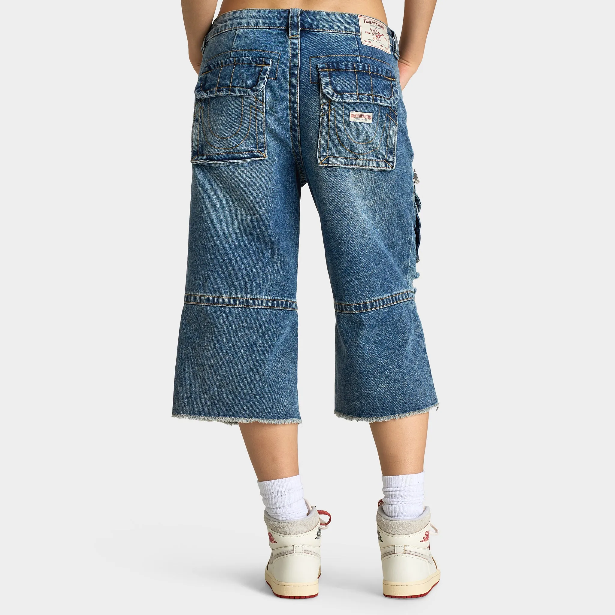 True Religion Women's Bobbie Baggy Cargo Capris / Easy Hazel sold by JD Sports product image thumbnail 2