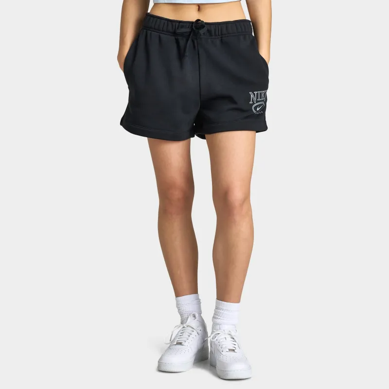 Nike Sportswear Women's Club Fleece Mid-Rise 4" Graphic Shorts / Black sold by JD Sports