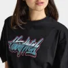 Hoodrich Women's Erupt Oversized T-shirt Black / Blue sold by JD Sports