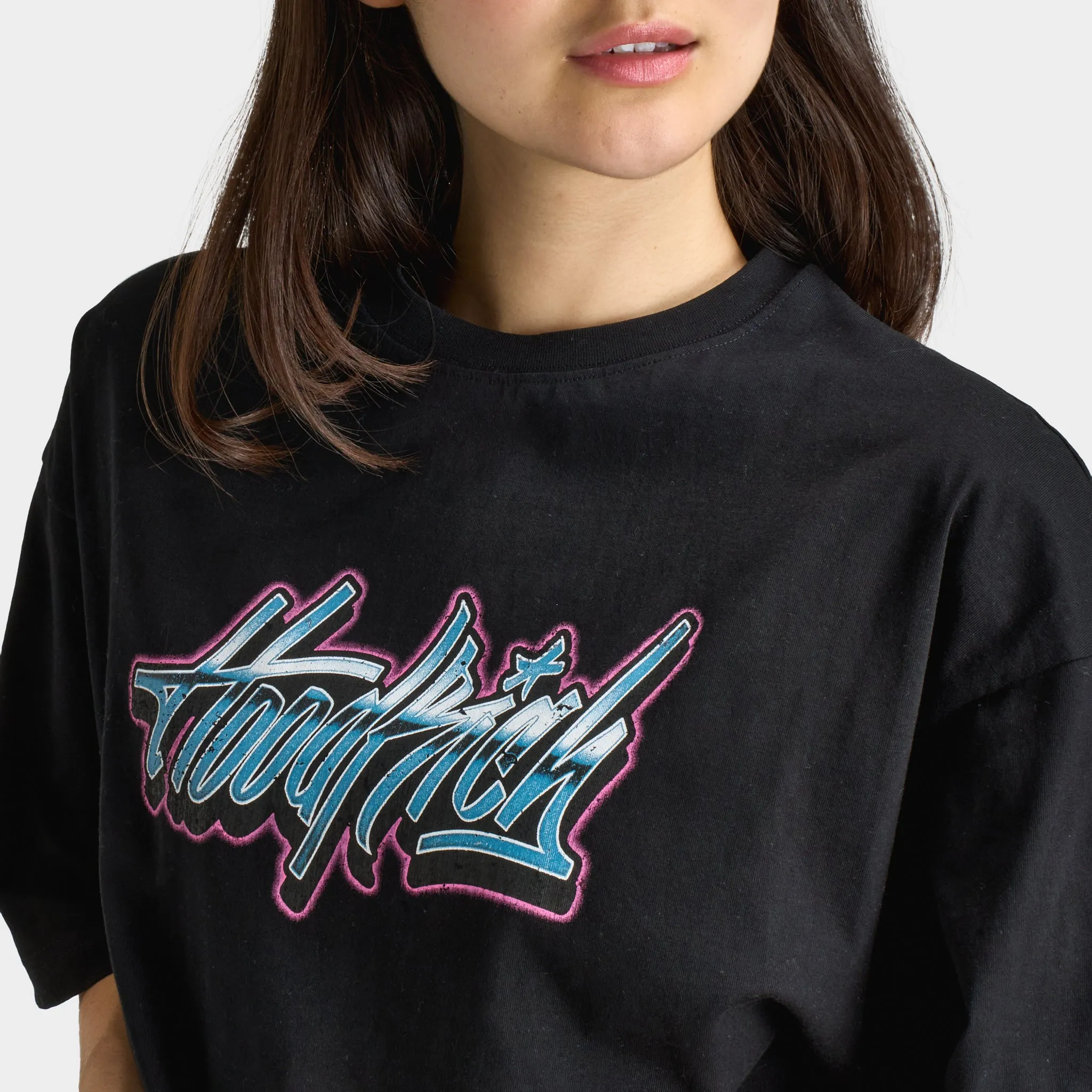 Hoodrich Women's Erupt Oversized T-shirt Black / Blue sold by JD Sports product image thumbnail 3