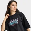 Hoodrich Women's Erupt Oversized T-shirt Black / Blue sold by JD Sports