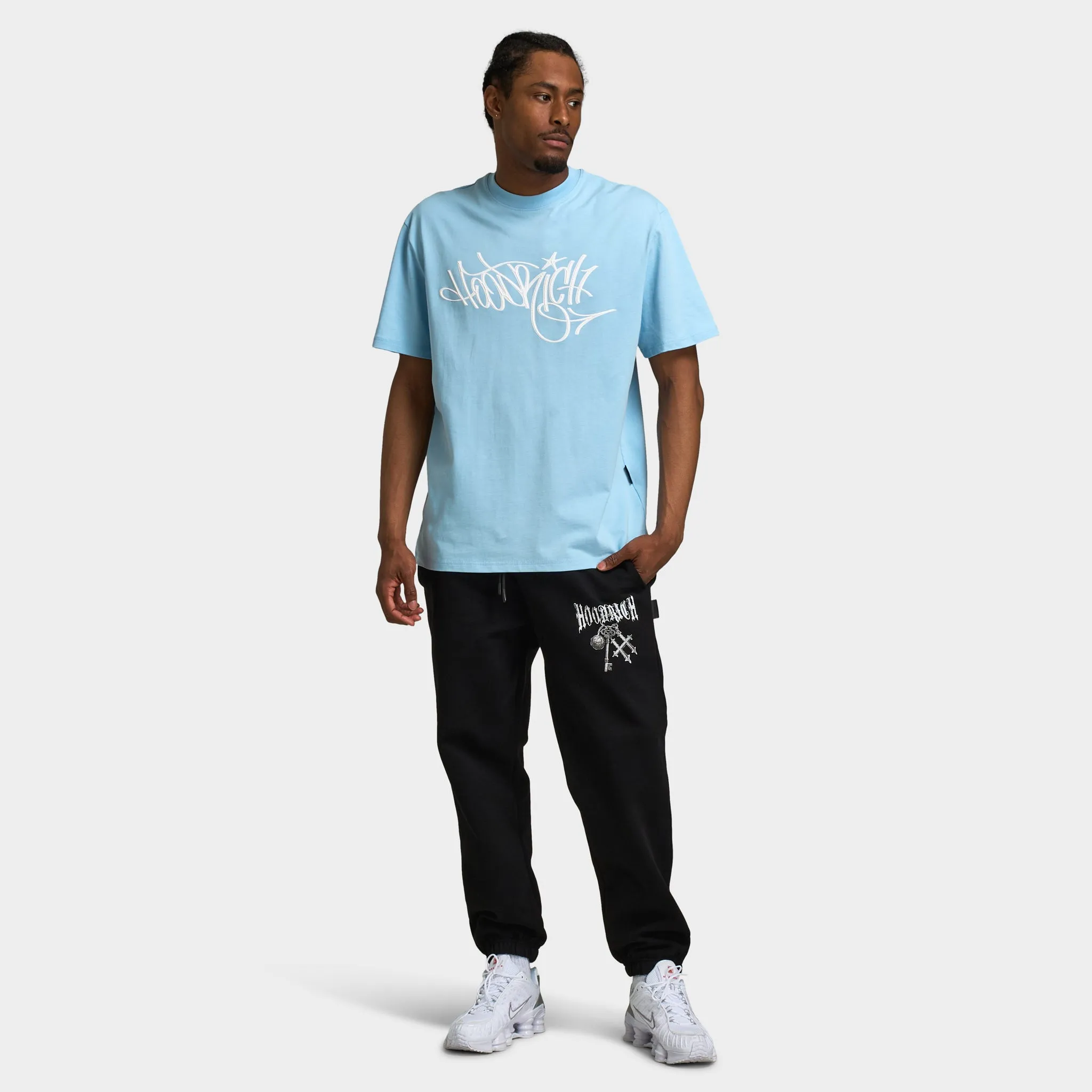 Hoodrich Tag Oversized Graphic T-Shirt Clear Sky / White sold by JD Sports product image thumbnail 5