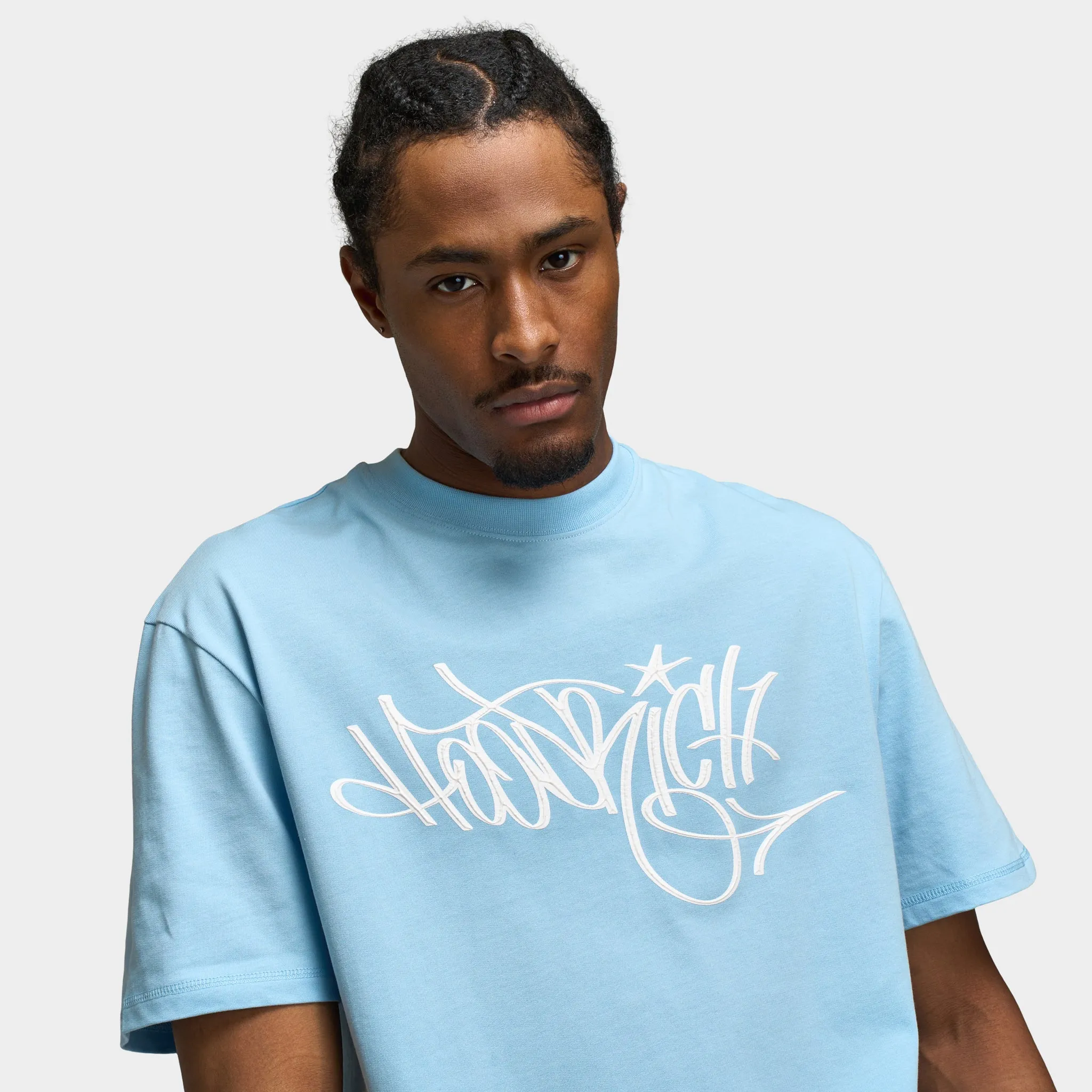 Hoodrich Tag Oversized Graphic T-Shirt Clear Sky / White sold by JD Sports product image thumbnail 4