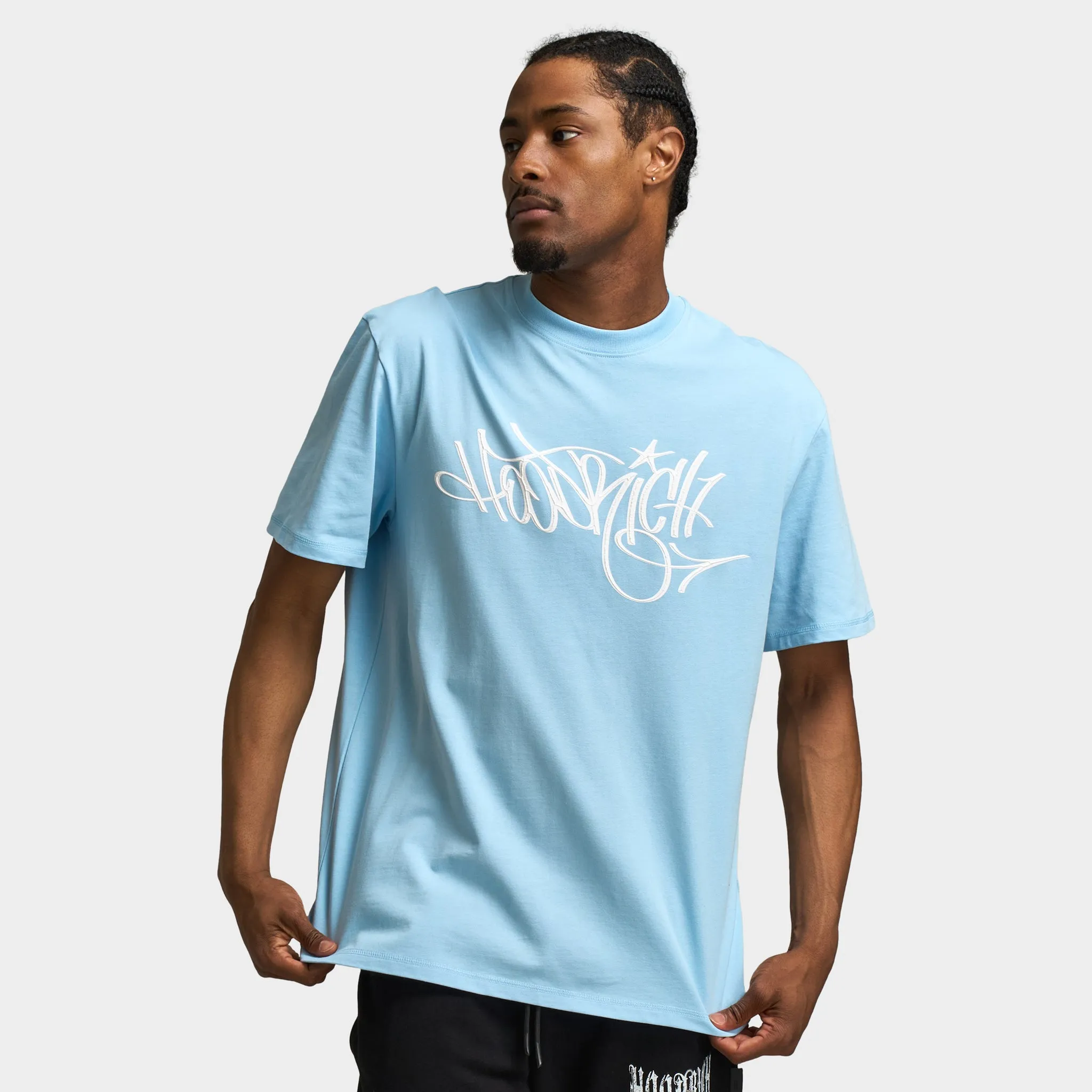 Hoodrich Tag Oversized Graphic T-Shirt Clear Sky / White sold by JD Sports