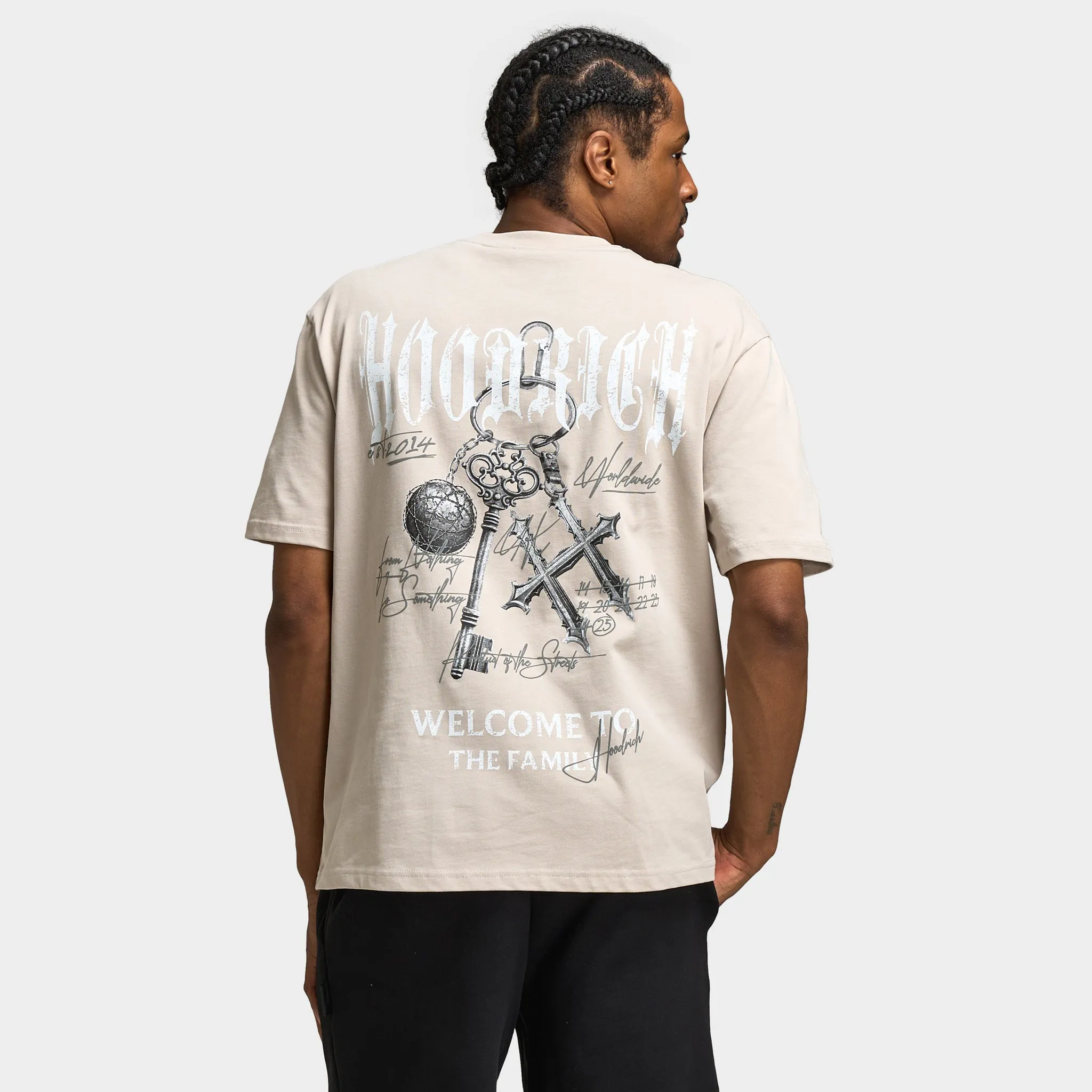 Hoodrich Rite Oversized Graphic T-Shirt Silver Grey / White - Monument sold by JD Sports product image thumbnail 2