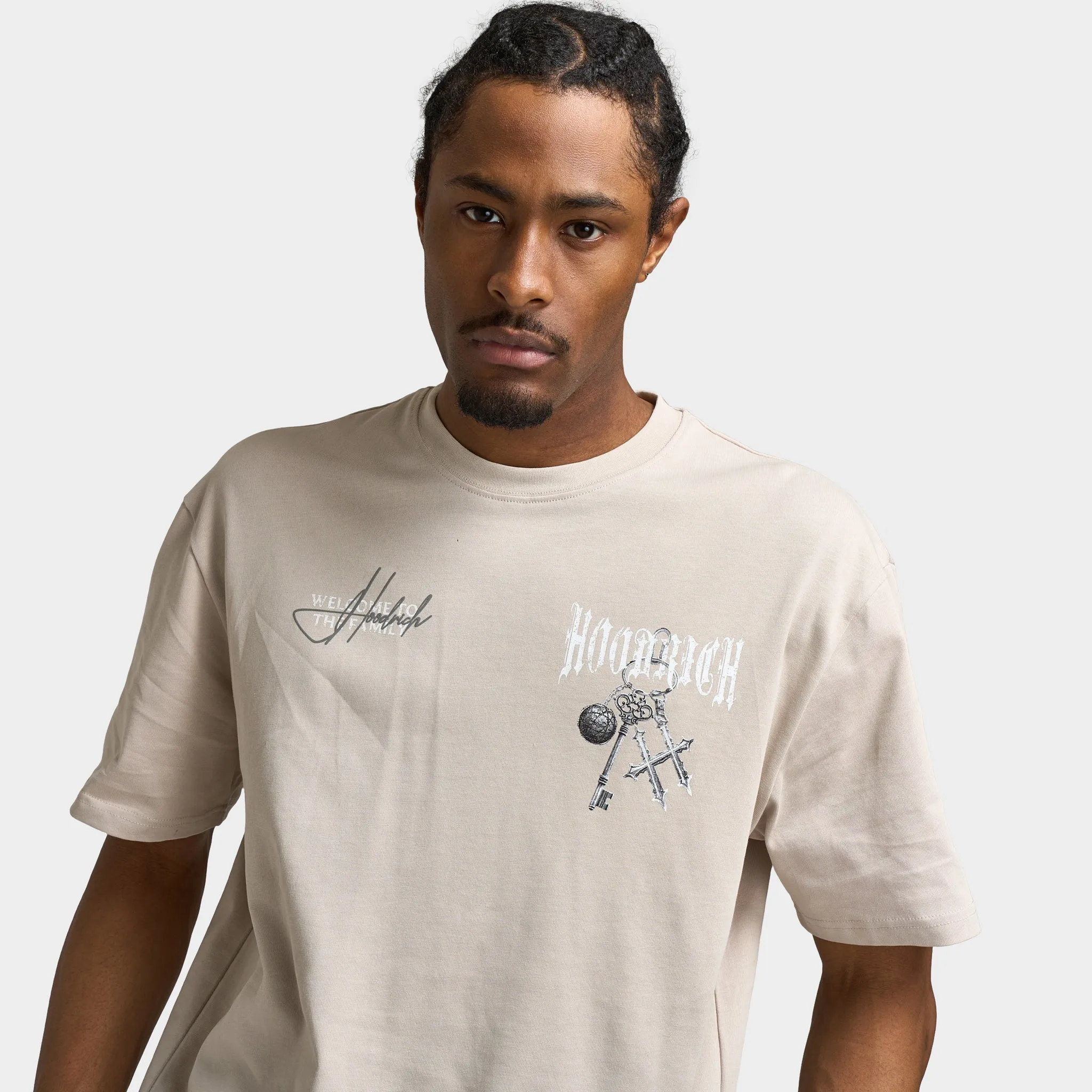 Hoodrich Rite Oversized Graphic T-Shirt Silver Grey / White - Monument sold by JD Sports product image thumbnail 4