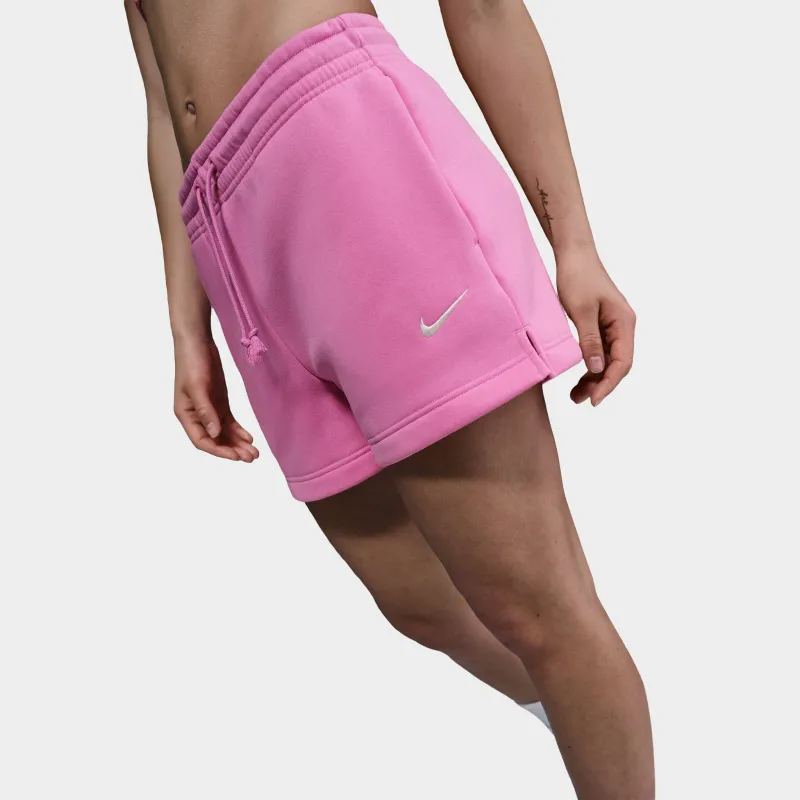 Nike Sportswear Women's Phoenix Fleece Mid Rise 4" Shorts Playful Pink / Sail sold by JD Sports