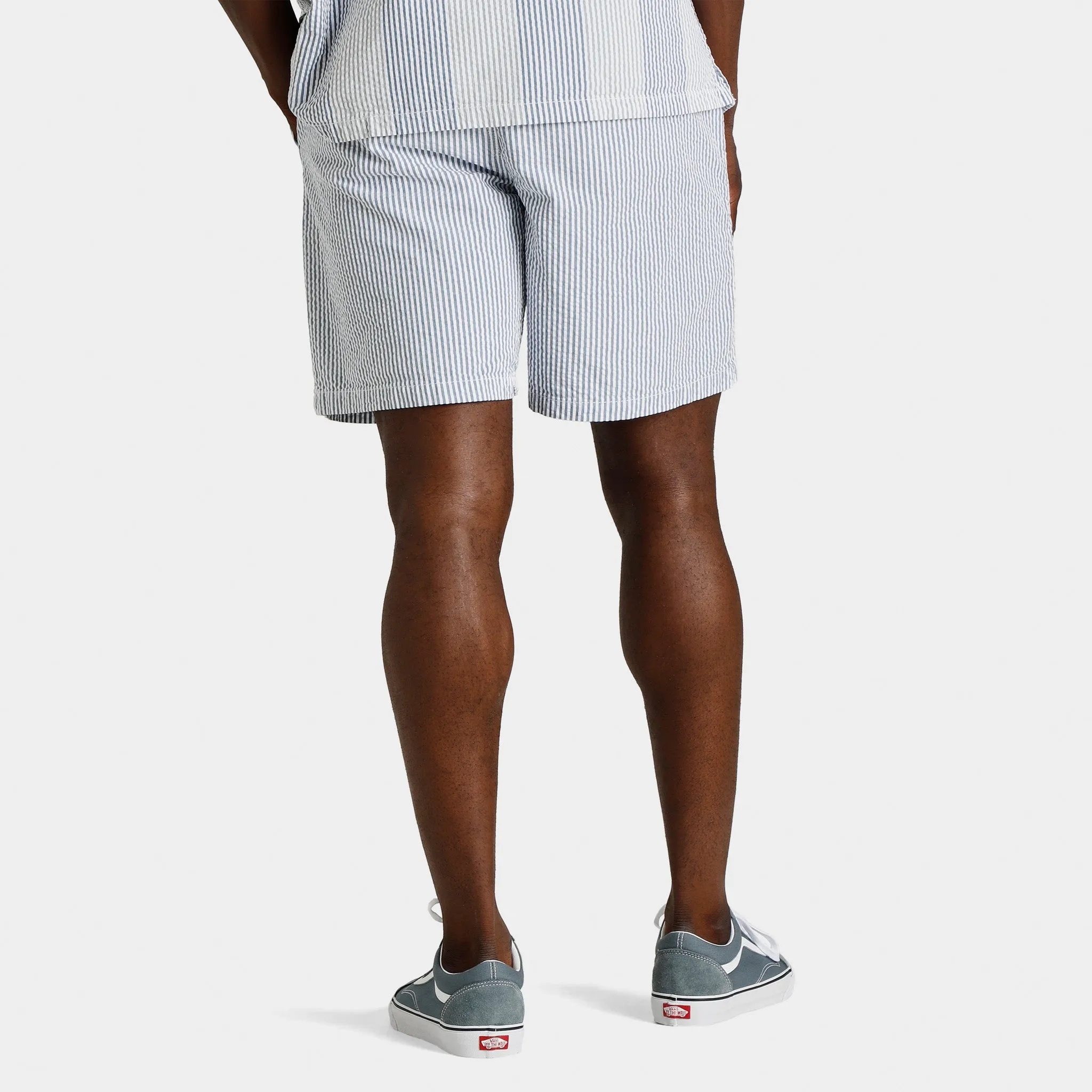 Vans Range Seersucker Loose Elastic Waist Shorts White / Vans Teal sold by JD Sports product image thumbnail 2