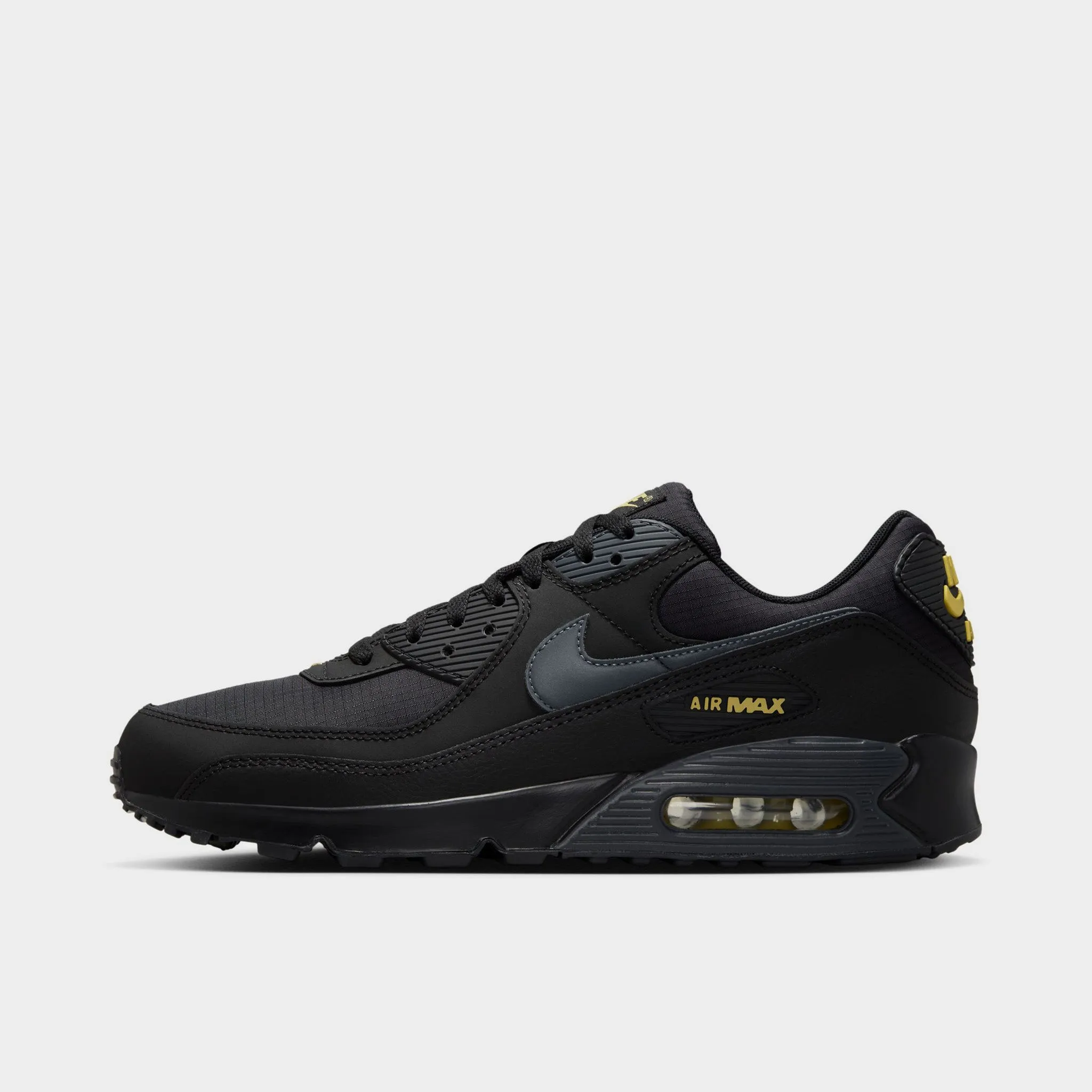 Nike Air Max 90 Black / Buff Gold - Anthracite sold by JD Sports