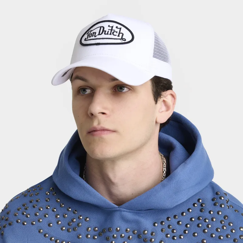 Von Dutch Staple Trucker / White sold by JD Sports