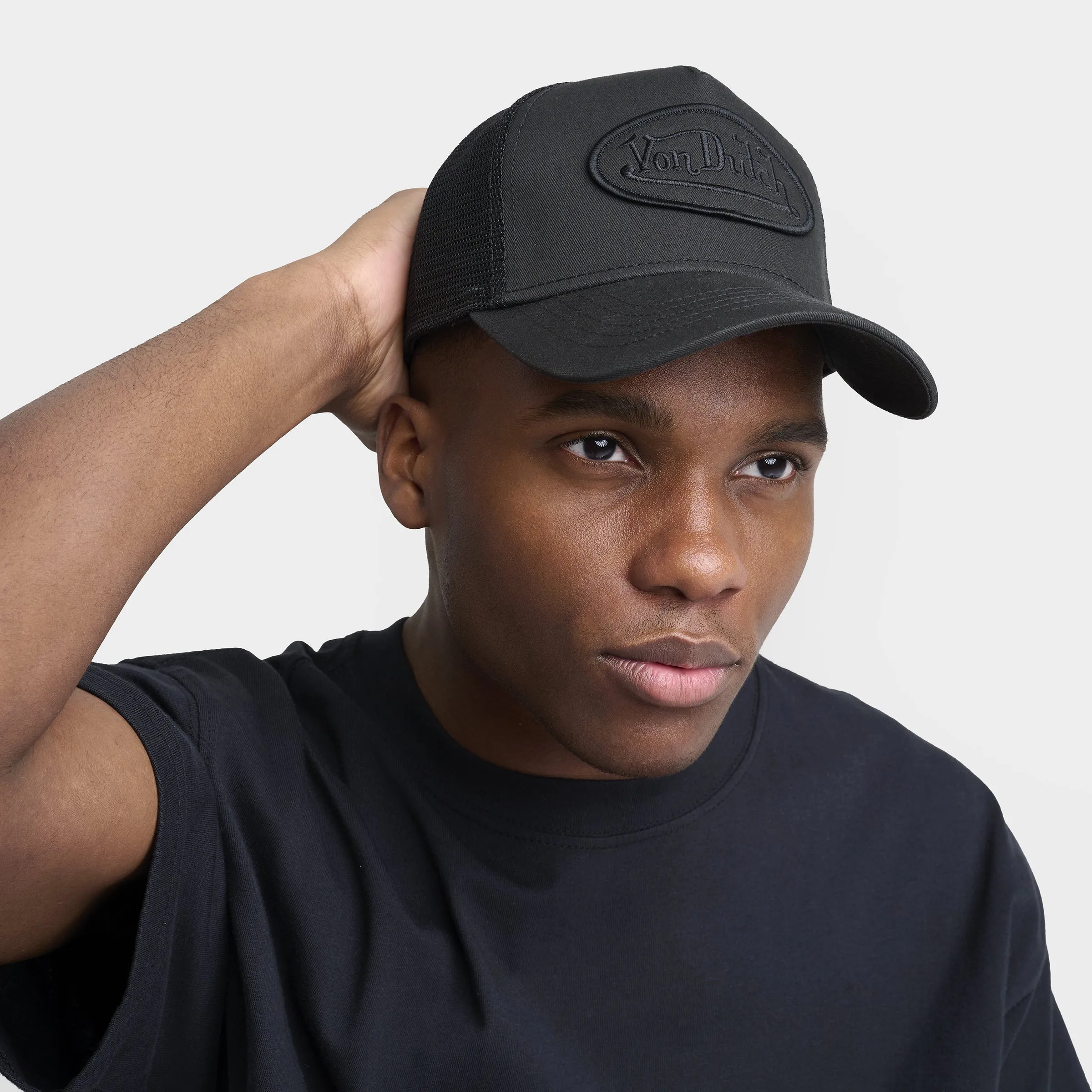Von Dutch Staple Trucker Black / Black sold by JD Sports