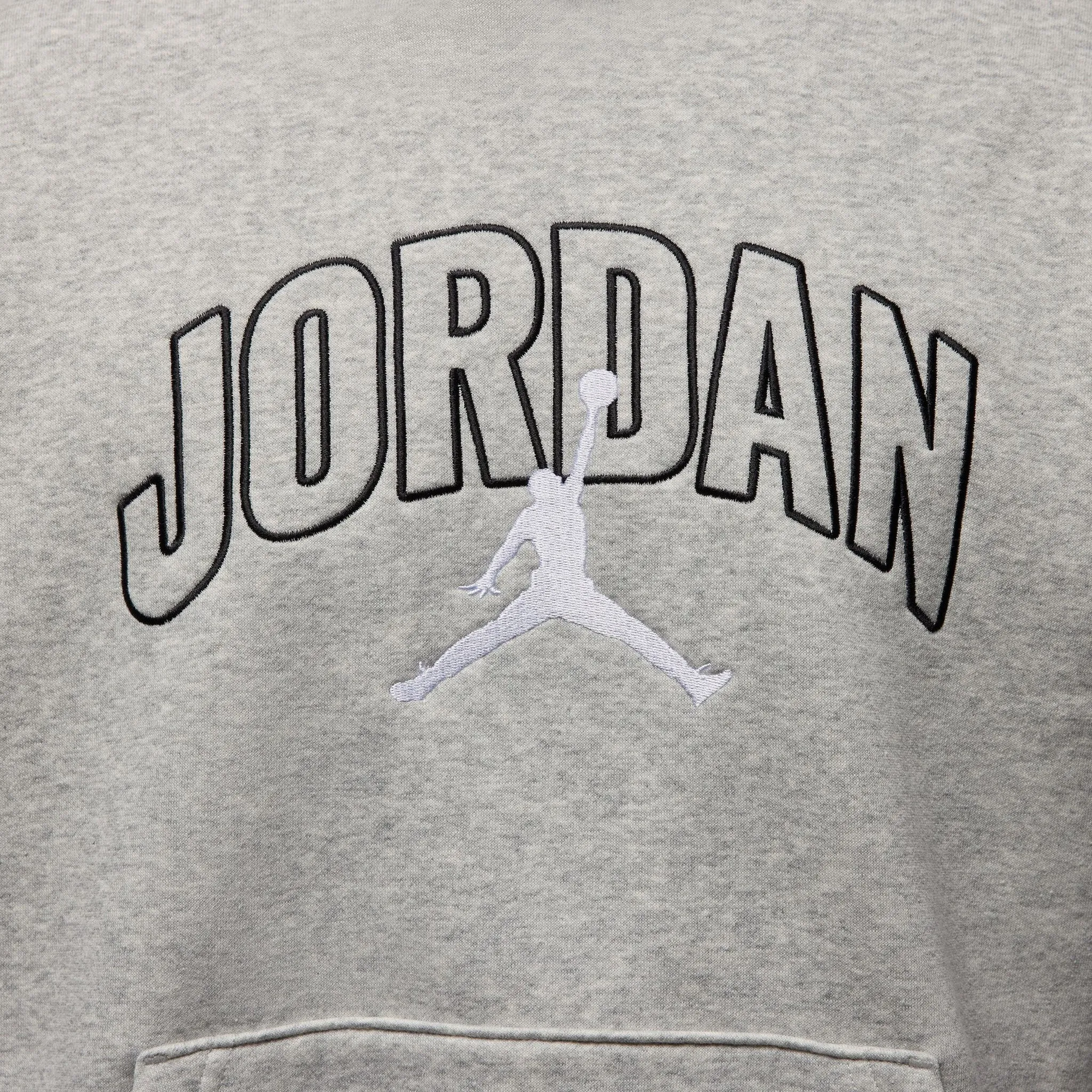 Jordan Brooklyn Oversized Pullover Hoodie Heather Grey / White sold by JD Sports product image thumbnail 5