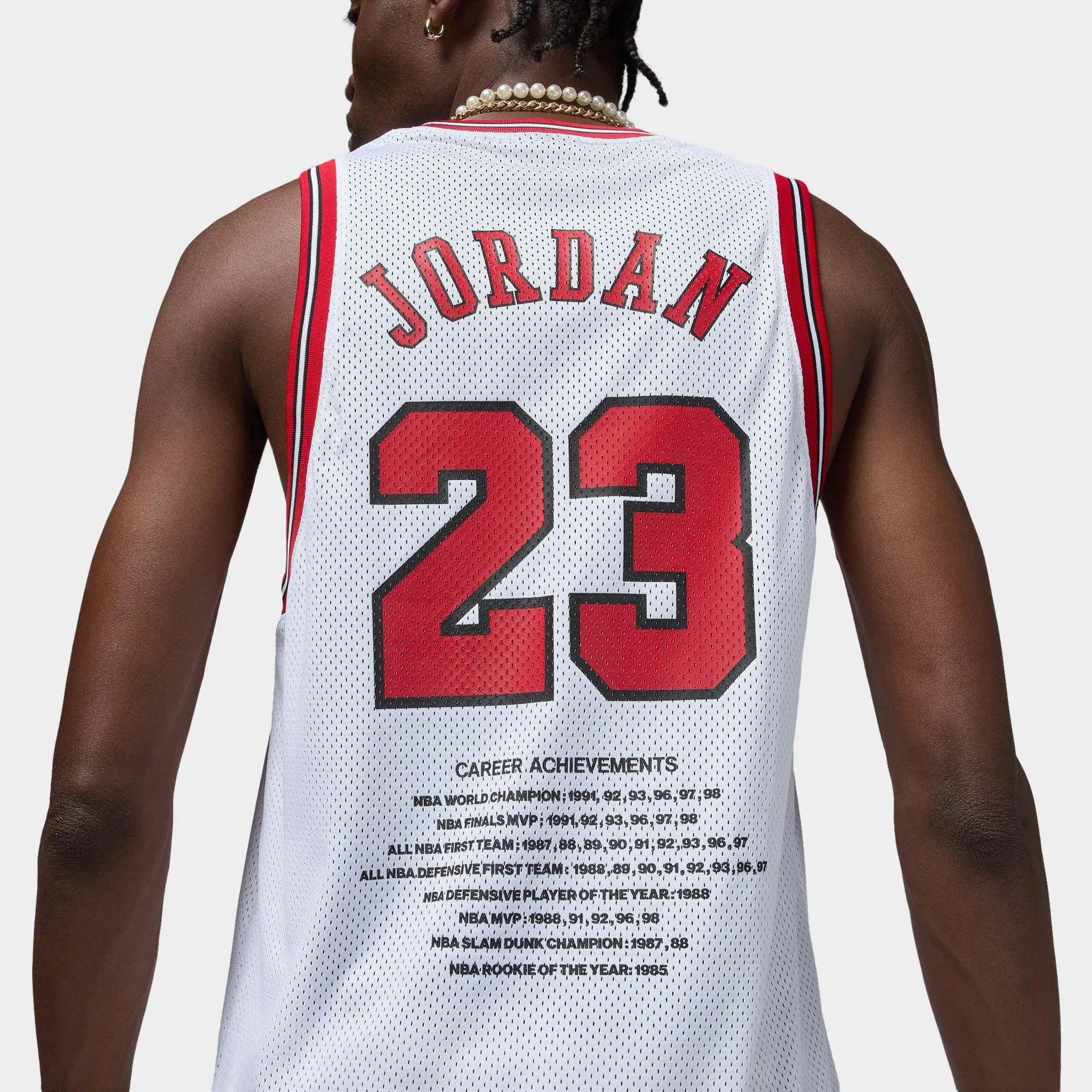 Jordan Essentials Summer Jersey White / Gym Red sold by JD Sports product image thumbnail 3