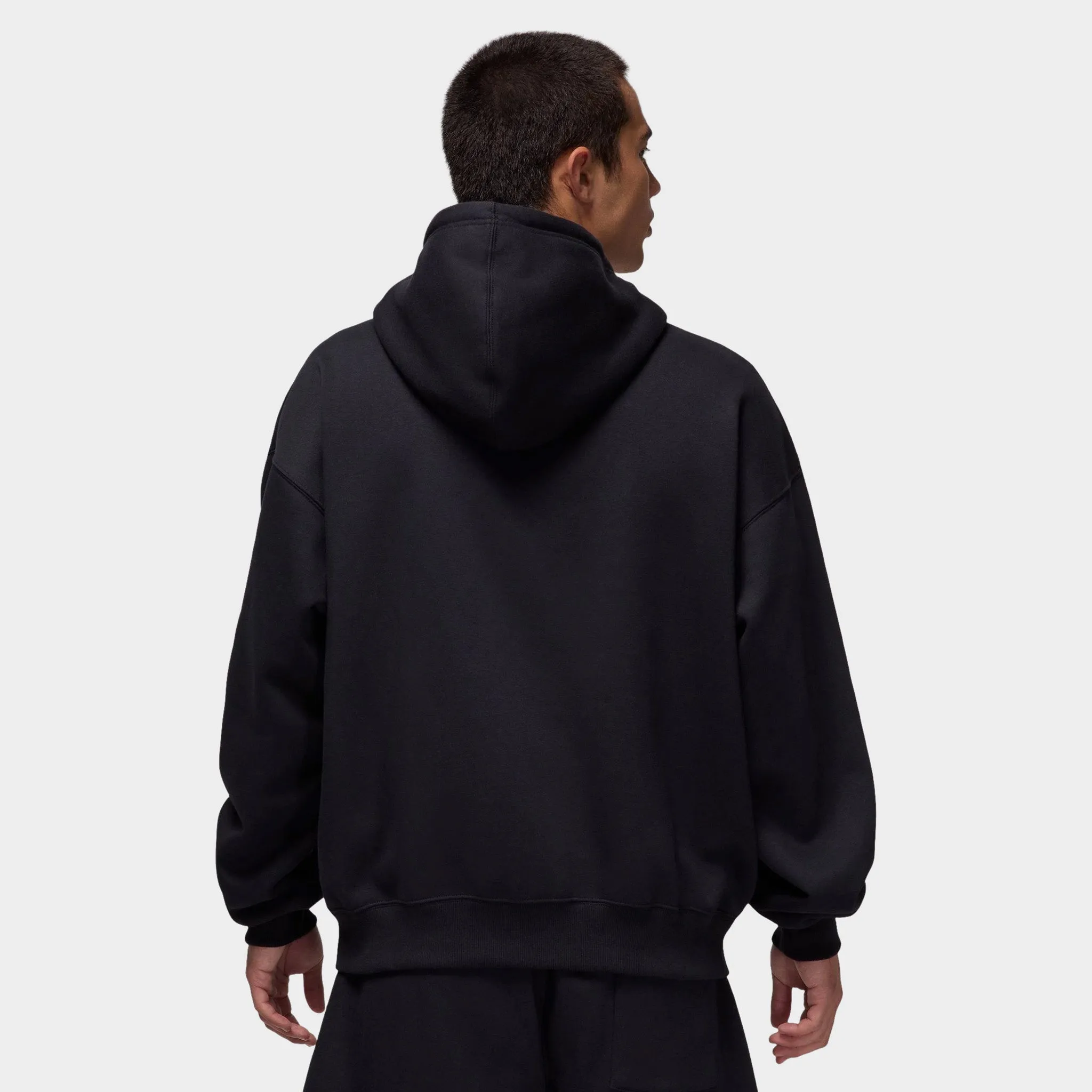 Jordan Brooklyn Oversized Full Zip Hoodie Black / Sail - Gym Red sold by JD Sports product image thumbnail 2