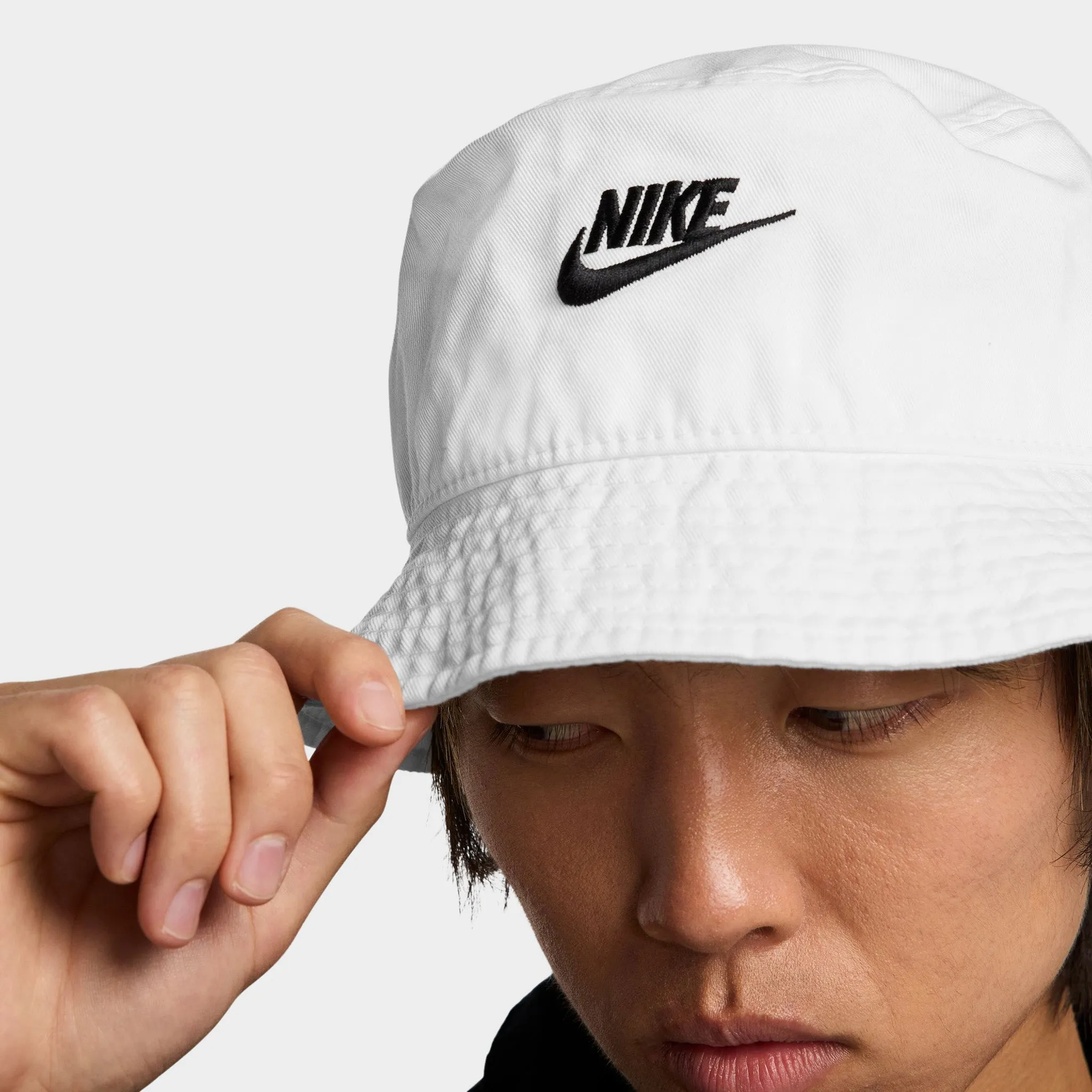Nike Futura Washed Bucket Hat White / Black sold by JD Sports product image thumbnail 2