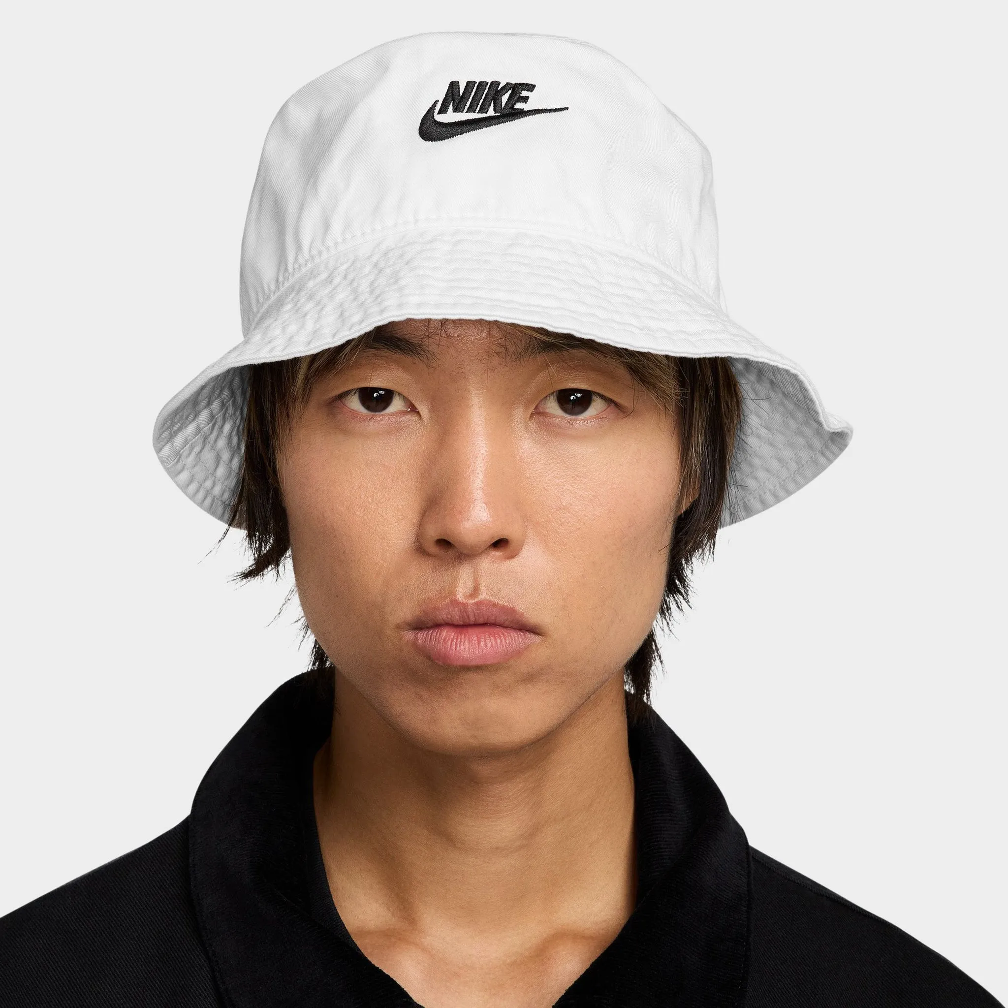 Nike Futura Washed Bucket Hat White / Black sold by JD Sports product image thumbnail 3