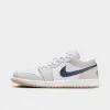 Jordan 1 Low White / Midnight Navy - Neutral Grey sold by JD Sports