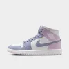 Jordan Women's 1 Mid Indigo Haze / Doll-White sold by JD Sports