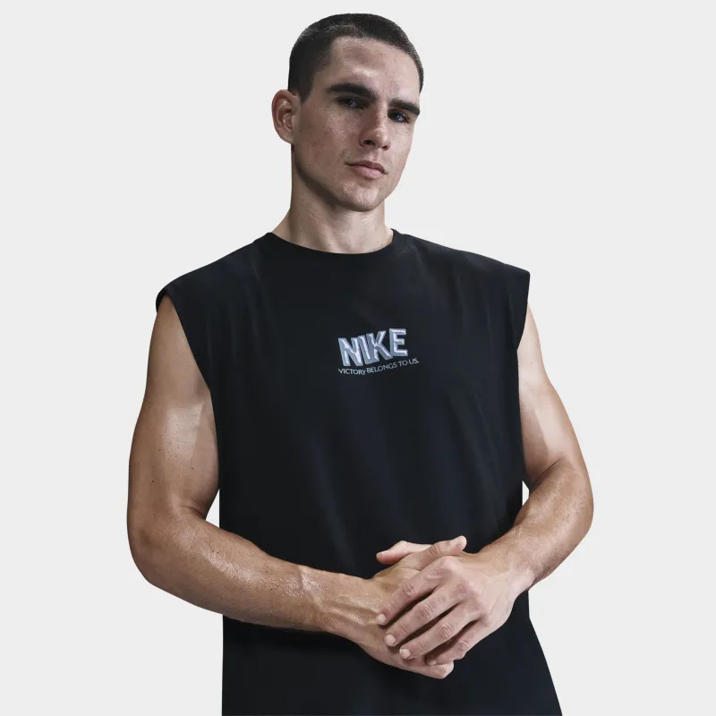 Nike Sleeveless Fitness T-Shirt / Black made by Nike
