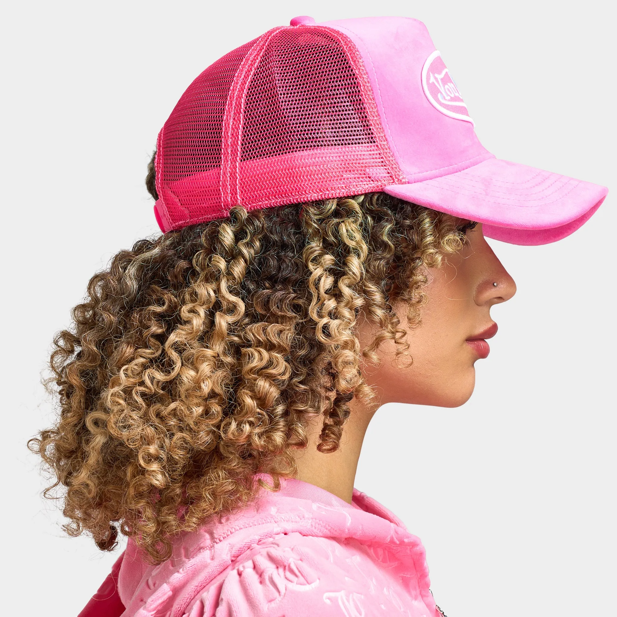 Von Dutch Velvet Trucker / Pink sold by JD Sports product image thumbnail 2